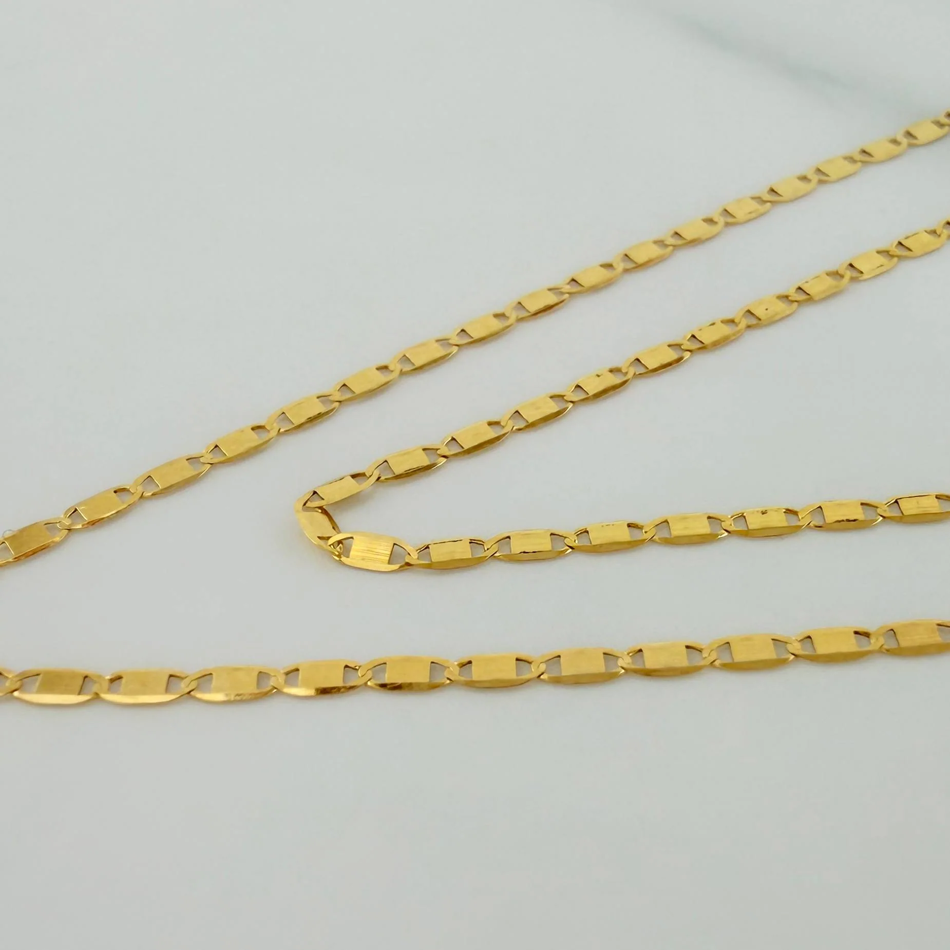 Cadena Escalera Plana 1.15 g / 19 3/4 in / 1.4 mm Oro Amarillo 18K - Image 4