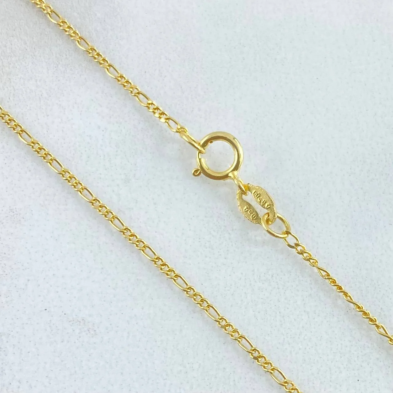 Cadena Figaro 1.15 g / 18 in / 1 mm Oro Amarillo 18K - Image 2