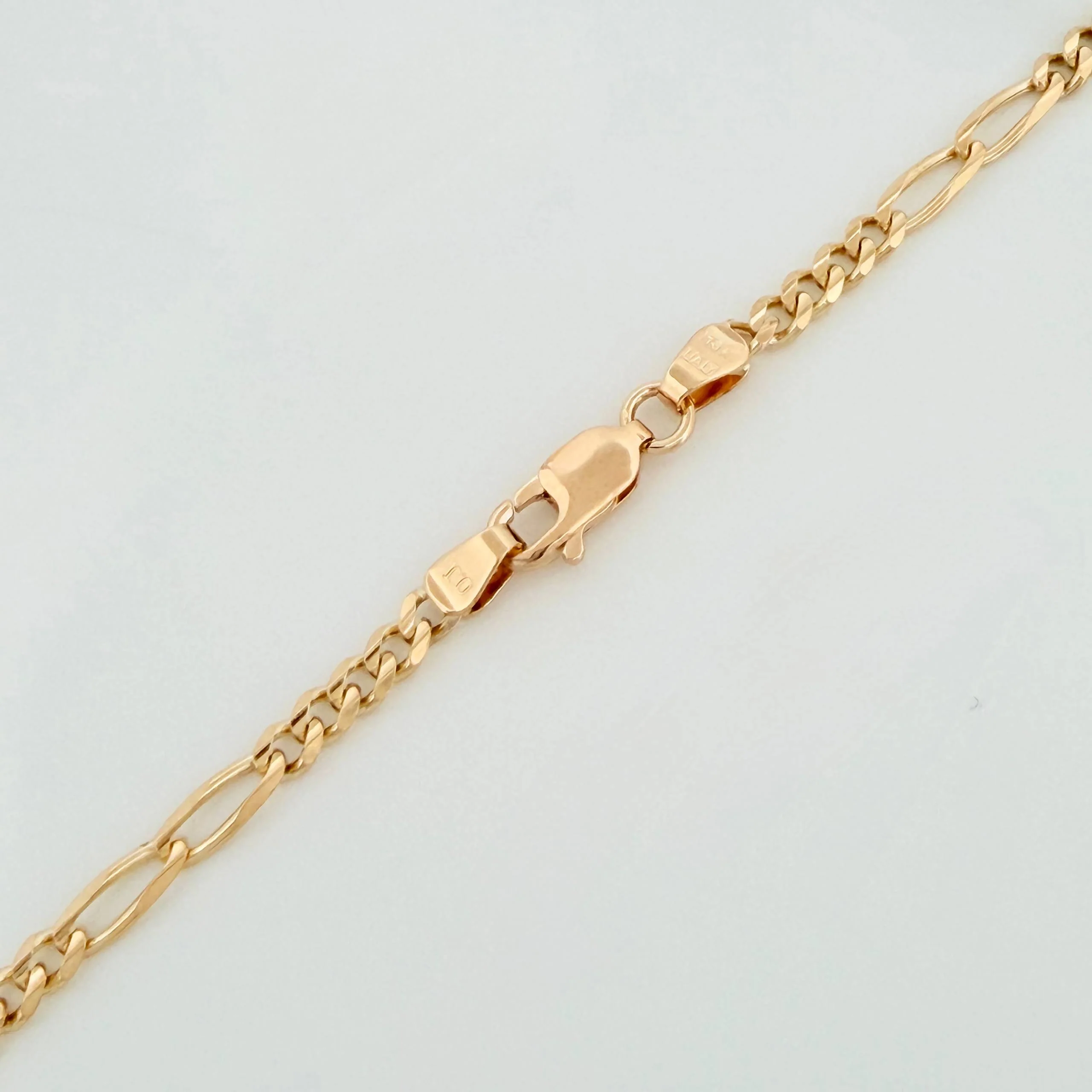 Cadena Figaro 10.3g / 20 in / 1.7mm Oro Amarillo 18K - Image 3