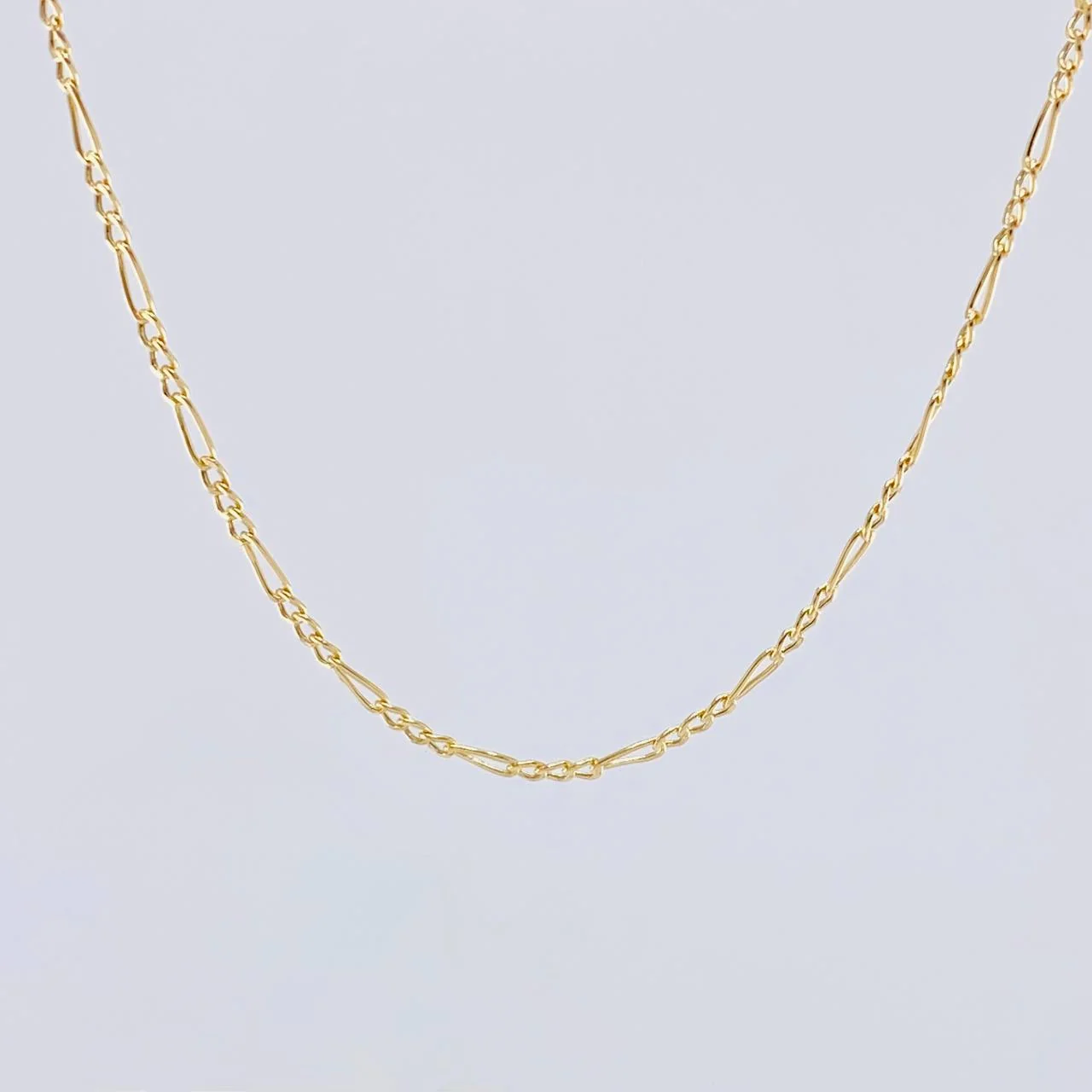 Cadena Figaro 2.45 g / 23 1/2 in / 1.9 mm Oro Amarillo 18K - Image 2