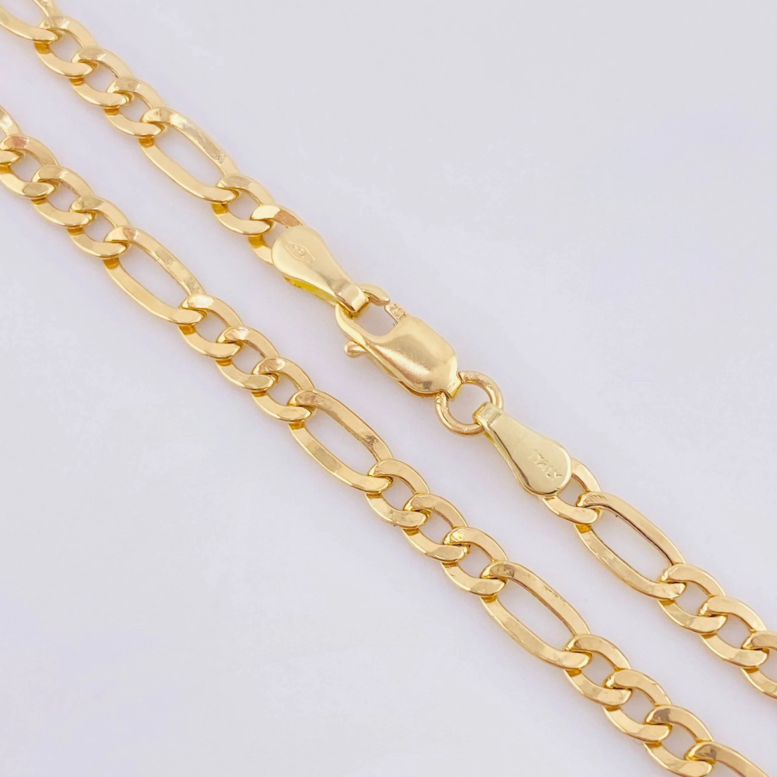 Cadena Figaro 4.8gr / 19 3/4 in / 3.3mm Oro Amarillo +1 18K - Image 2