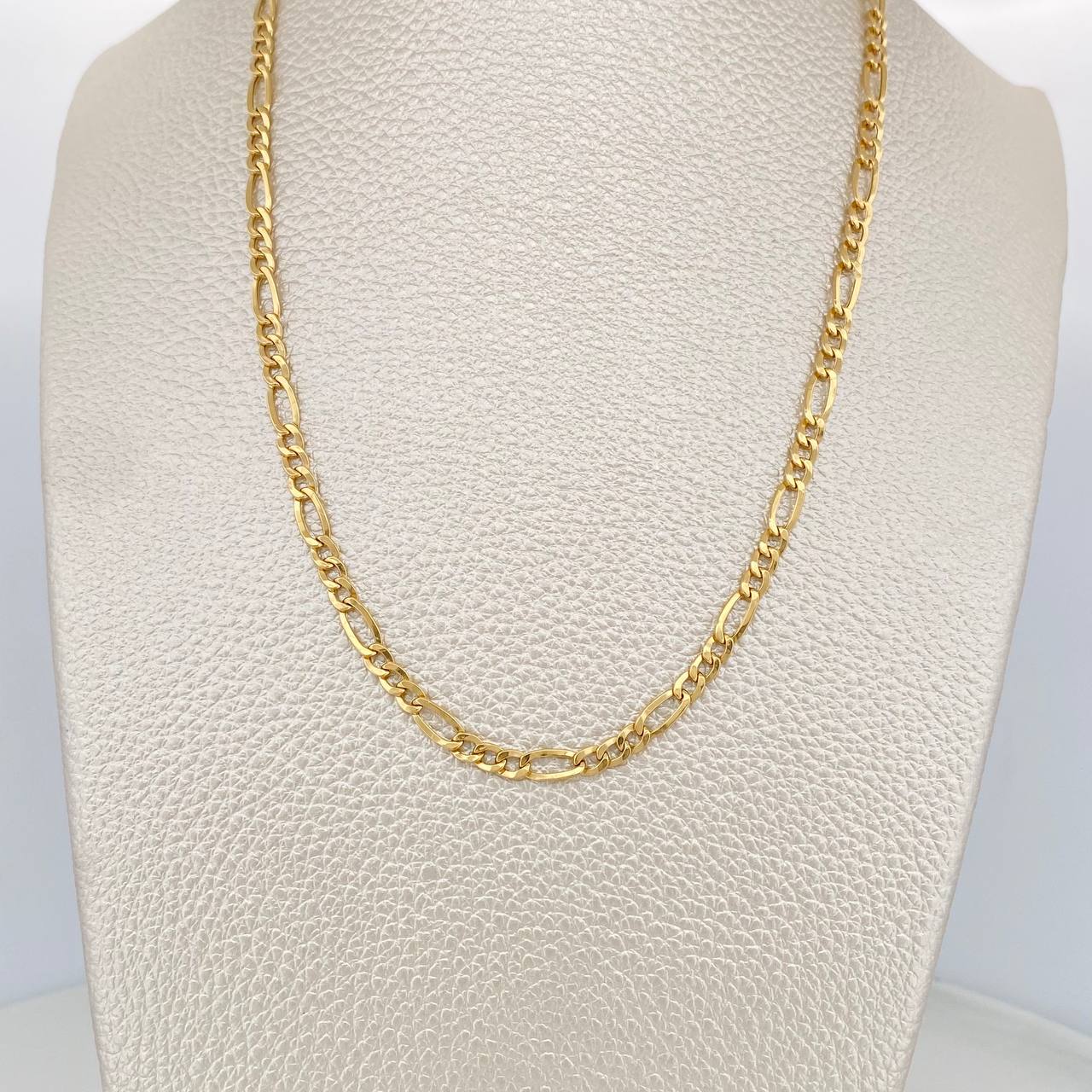 Cadena Figaro 5.1gr / 28 in / 3.33mm Oro Amarillo +1 18K $ - Image 6