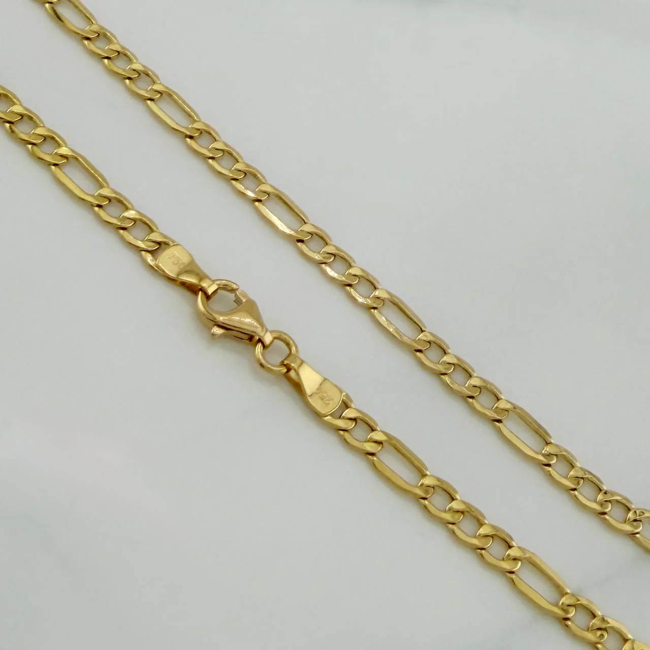 Cadena Figaro 6.25 g / 25 1/2 in / 3.35 mm Oro Amarillo 18K - Image 4