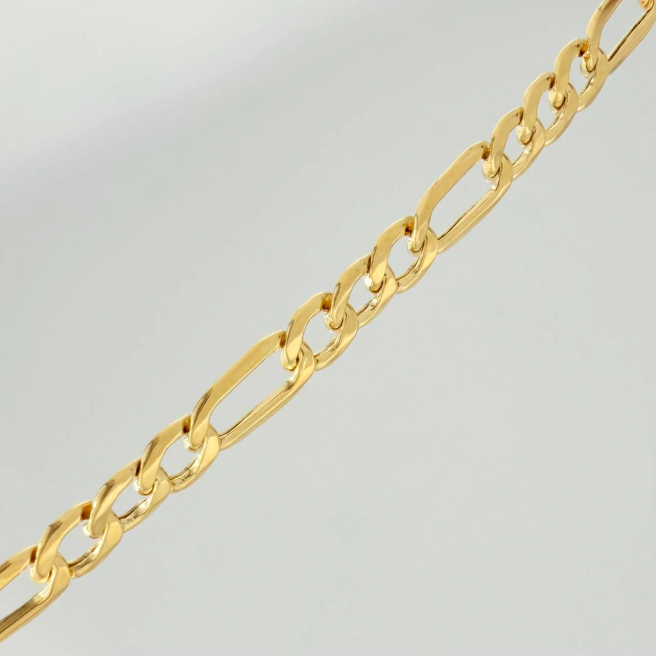 Cadena Figaro 7.95gr / 23 1/2 in / 4mm Oro Amarillo +1 18K % - Image 4