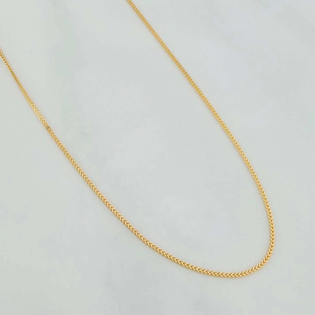 Cadena Franco 1.85gr / 18 in / 0.7mm Oro Amarillo +3 18K &