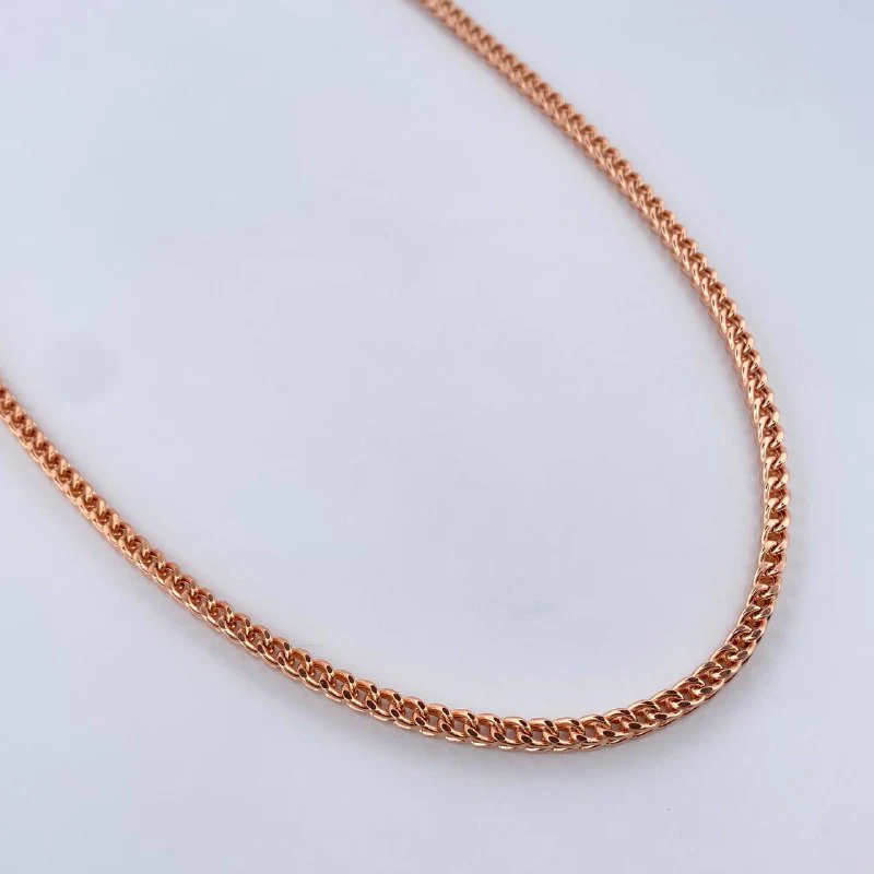 Cadena Franco 18.05g / 24 in / 3.4mm Oro Rosa +3 18K ©