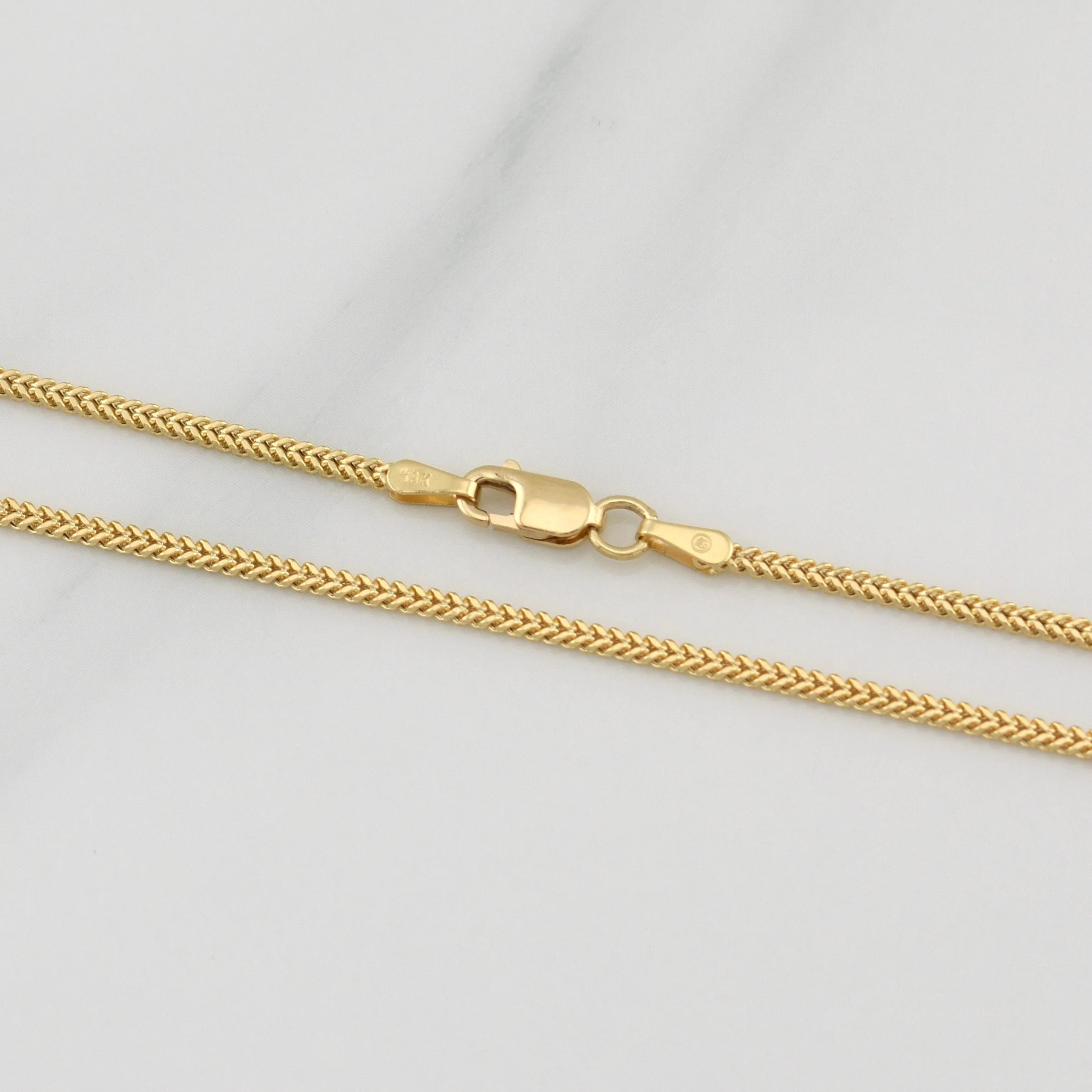 Cadena Franco 2.35g / 18 in / 1.45mm Oro Amarillo 18K - Image 3