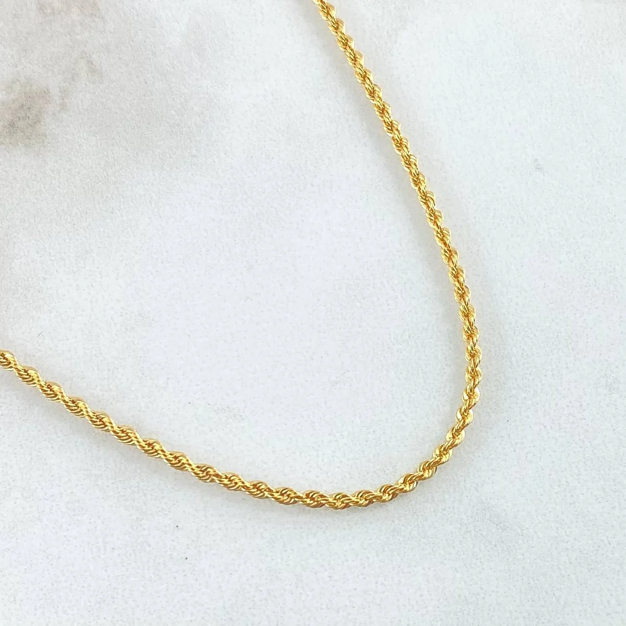 Cadena Lazo 1.7gr / 19 3/4 in / 1.7mm Oro Amarillo +3 18K *