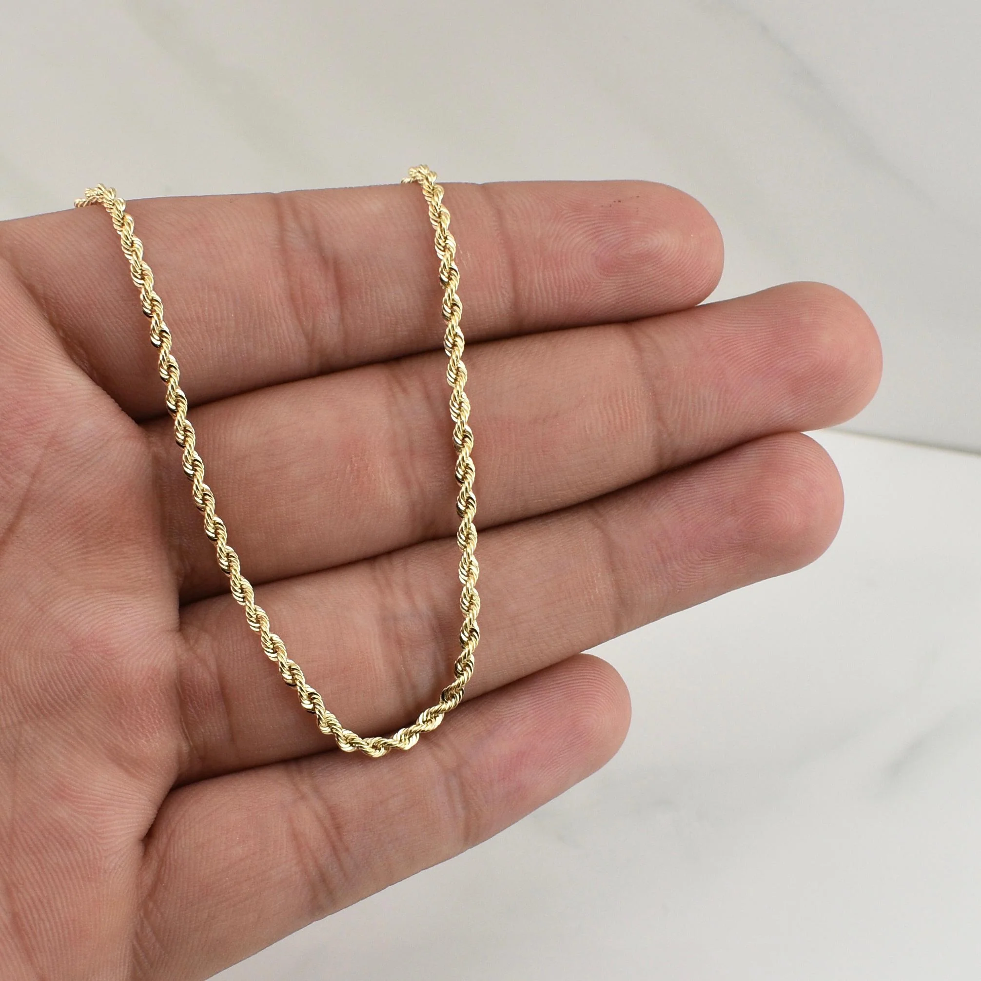 Cadena Lazo 3g / 20 in / 2.2mm Oro Amarillo 18K - Image 4