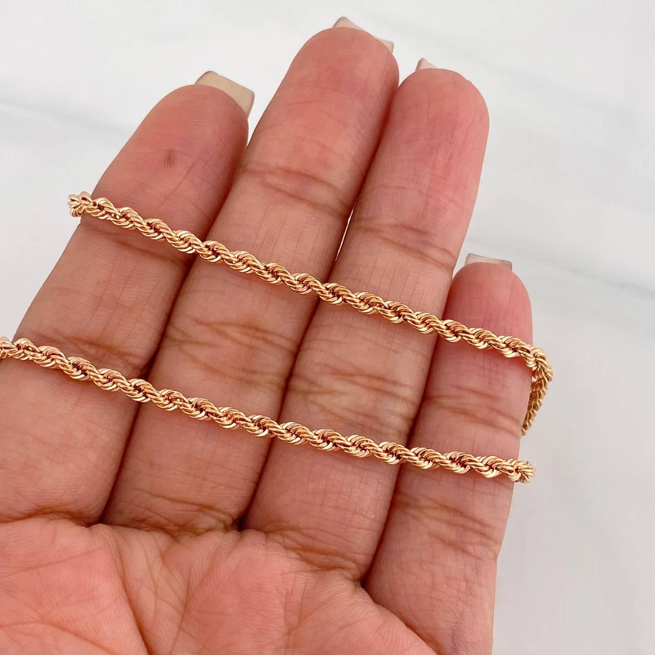 Cadena Lazo 4.95g / 24 in / 2.75mm Oro Rosa 18K - Image 4