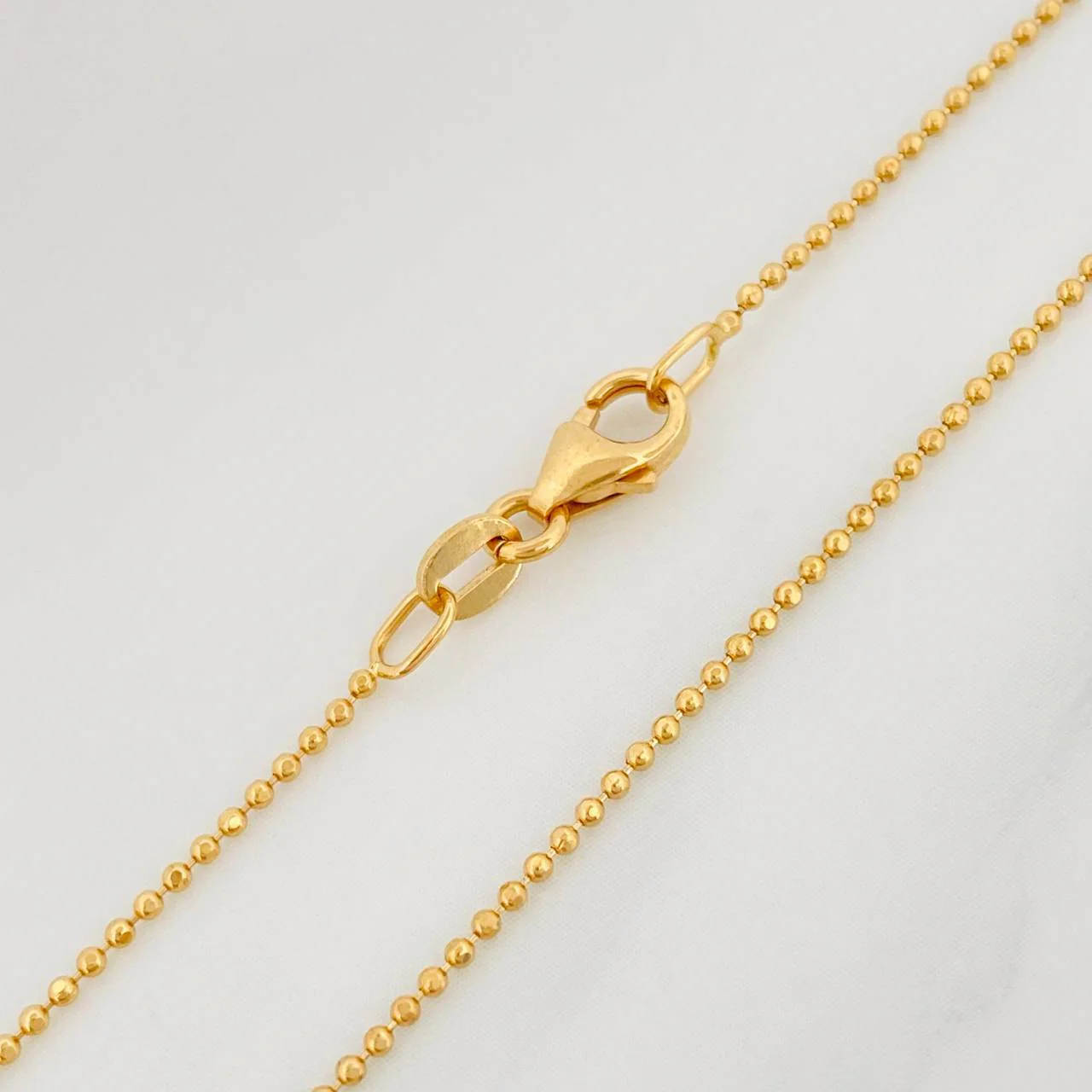 Cadena Militar 2.25 g / 19 3/4 in / 0.9 mm Oro Amarillo 18K - Image 3