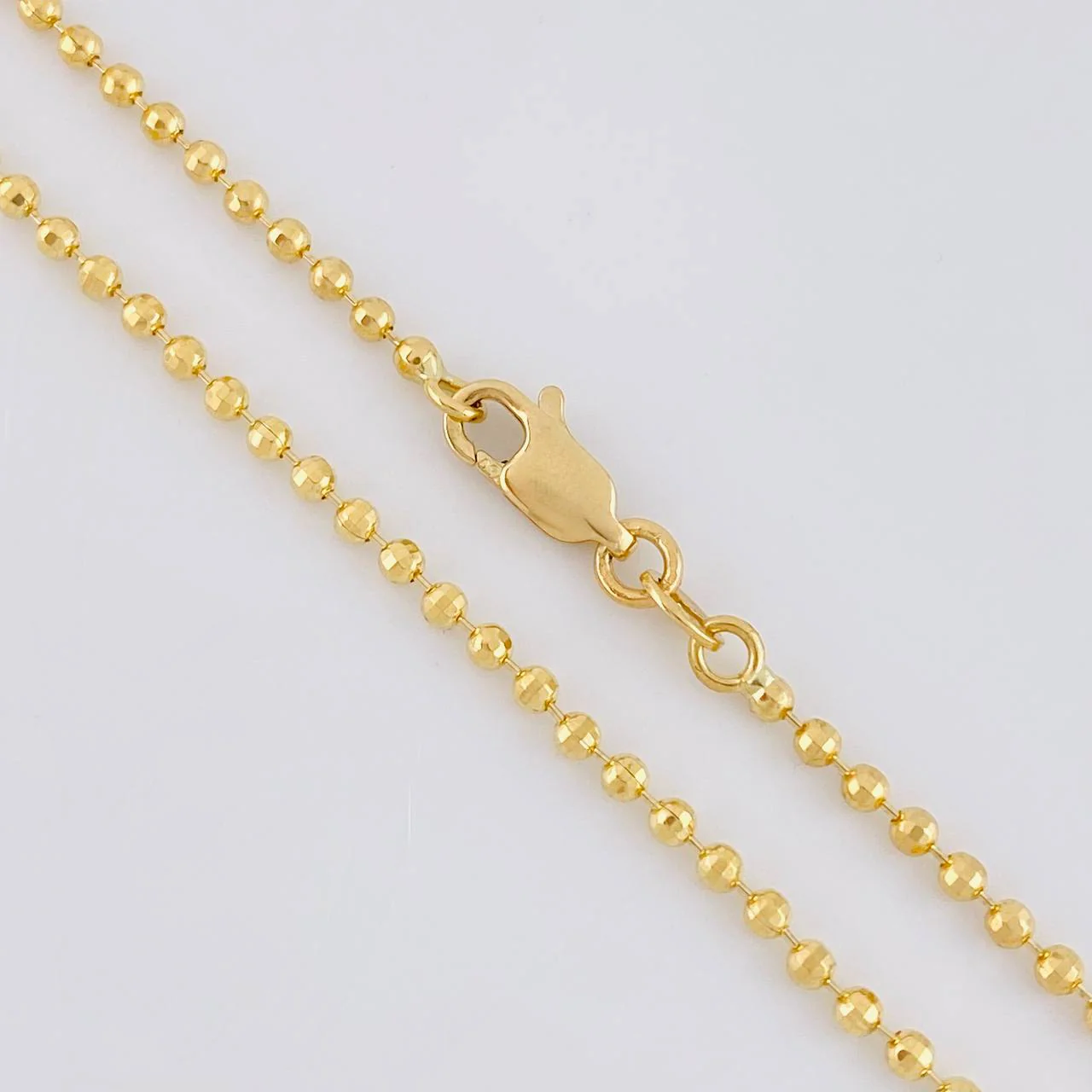 Cadena Militar Diamantada 10.3g / 28 in / 2mm Oro Amarillo 18K - Image 4