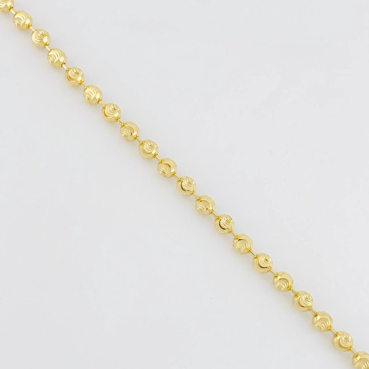 Cadena Militar Diamantada Media Luna 11.6g / 24 in / 2.4mm Oro Amarillo 18K - Image 4