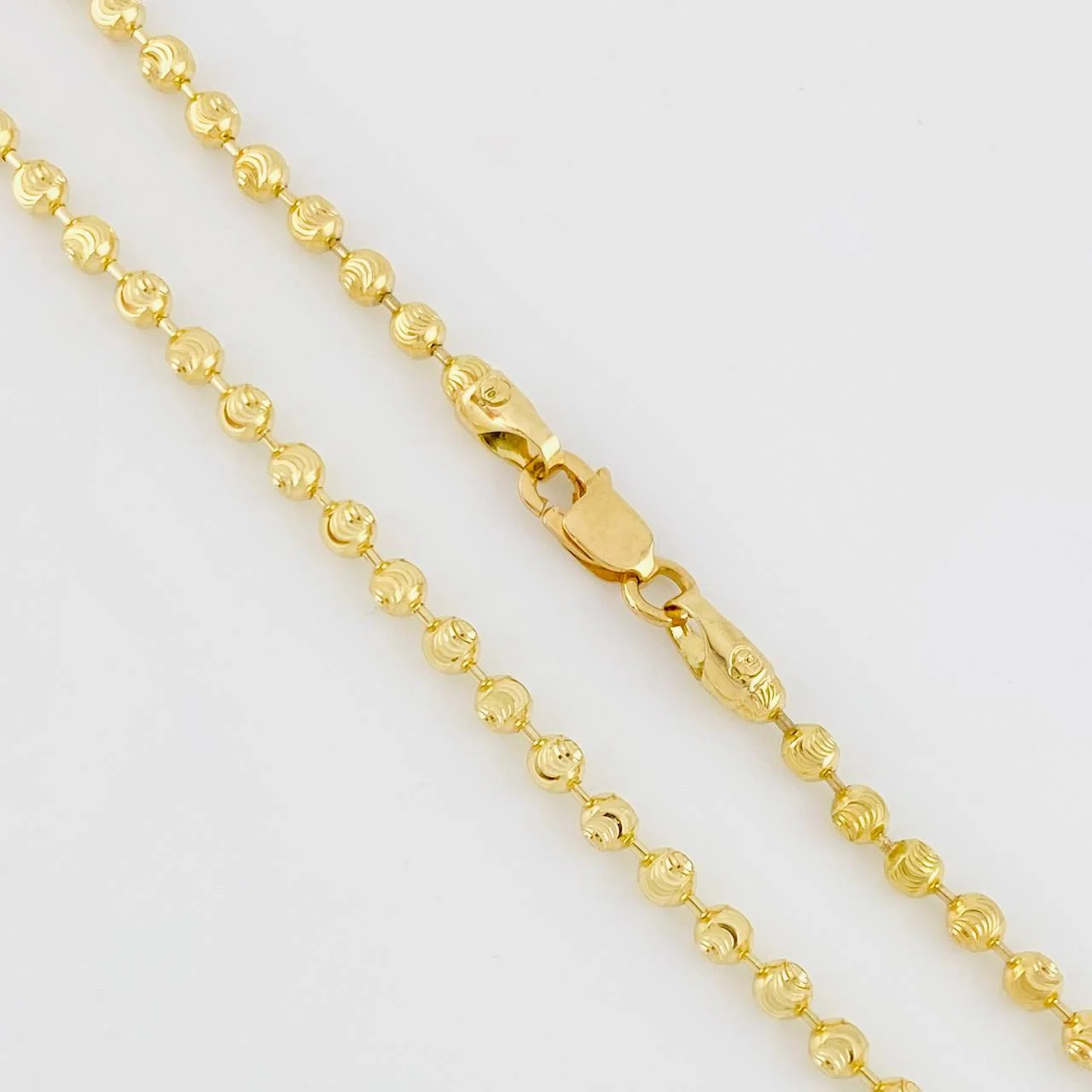Cadena Militar Diamantada Media Luna 8.15g / 16 in / 2.4mm Oro Amarillo 18K - Image 3
