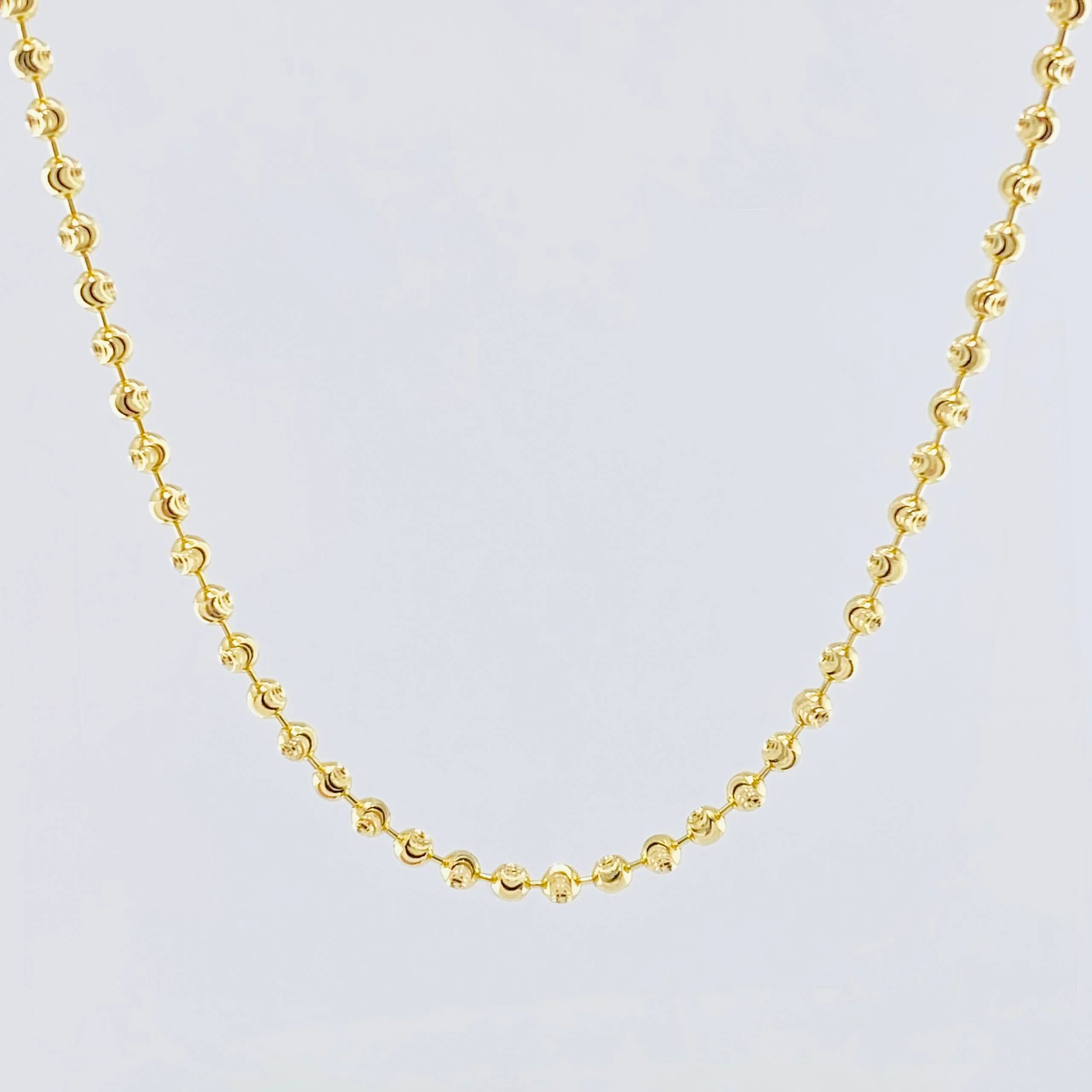 Cadena Militar media luna 10.55g / 20 in / 2.54mm Oro Amarillo 18K