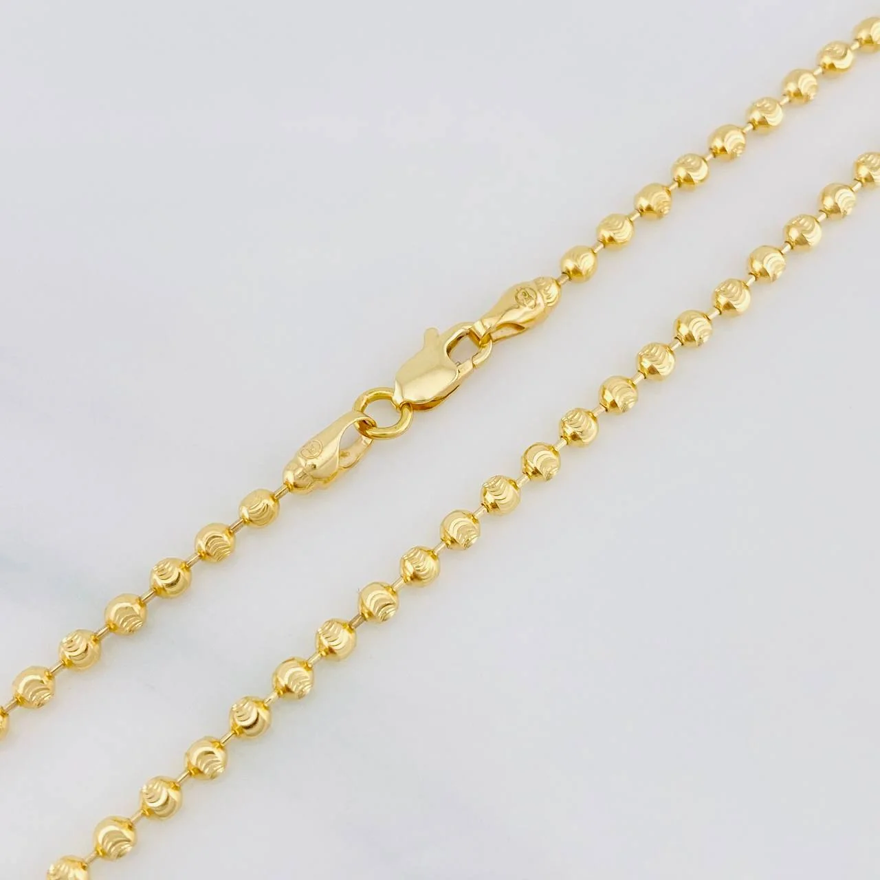 Cadena Militar Media Luna 11.3g / 20 in / 3mm Oro Amarillo 18K - Image 4