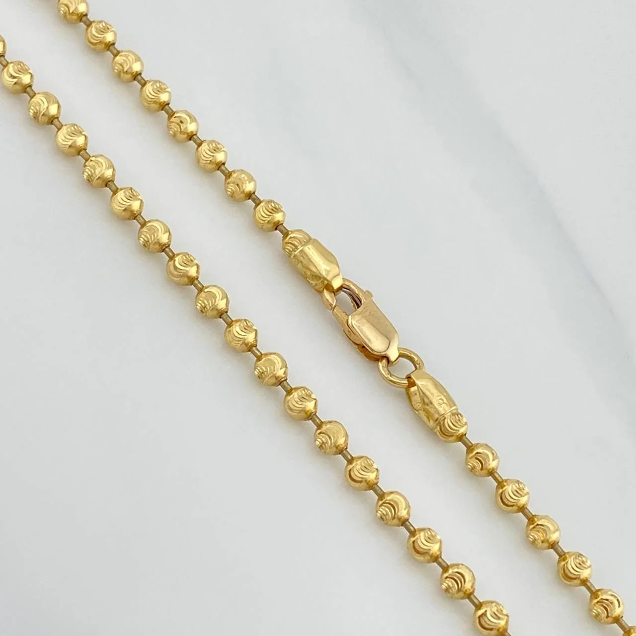 Cadena Militar Media Luna 15.2 g / 24 in / 3 mm Oro Amarillo 18K - Image 3