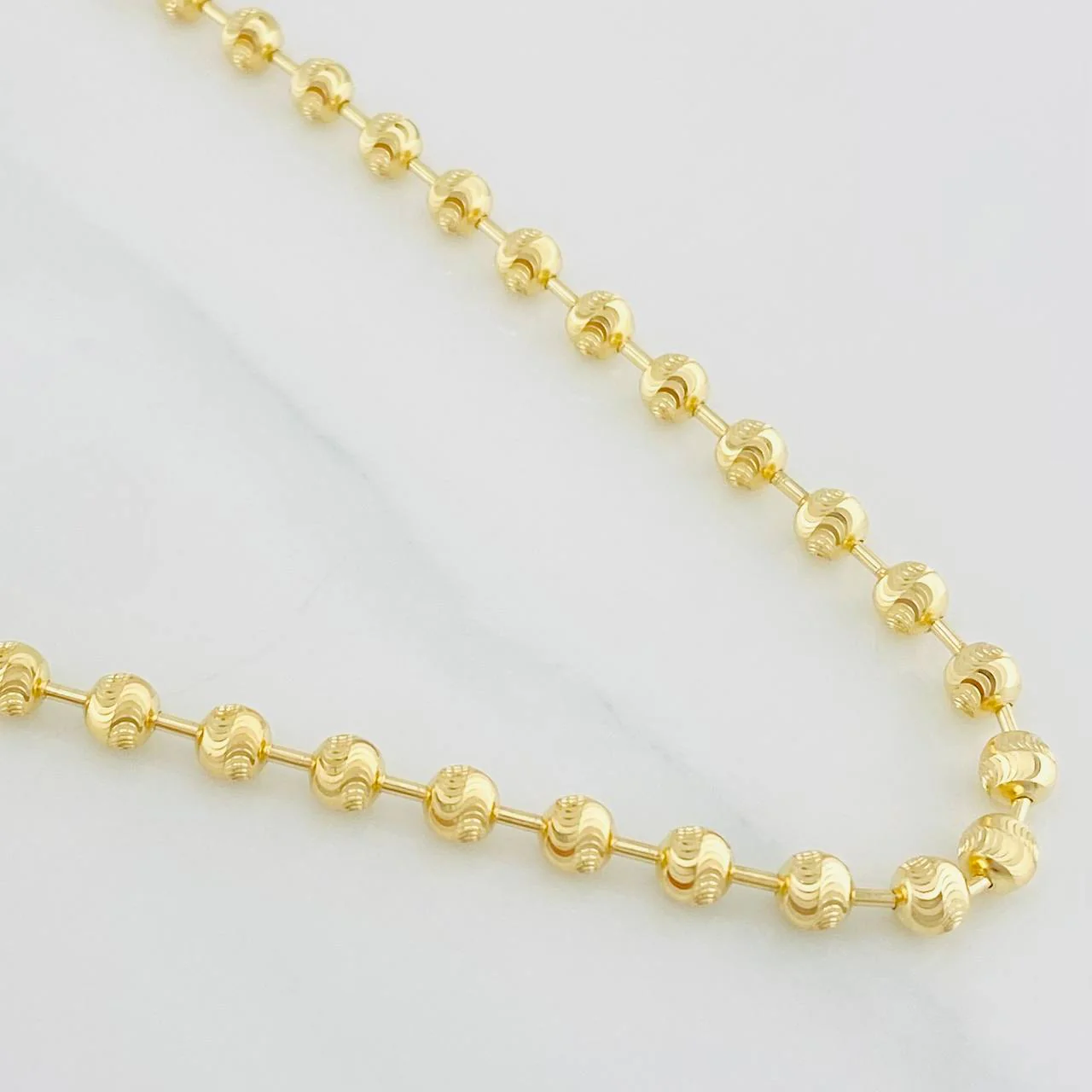 Cadena Militar Media Luna 18.9g / 24 3/4 in / 4mm Oro Amarillo 18K