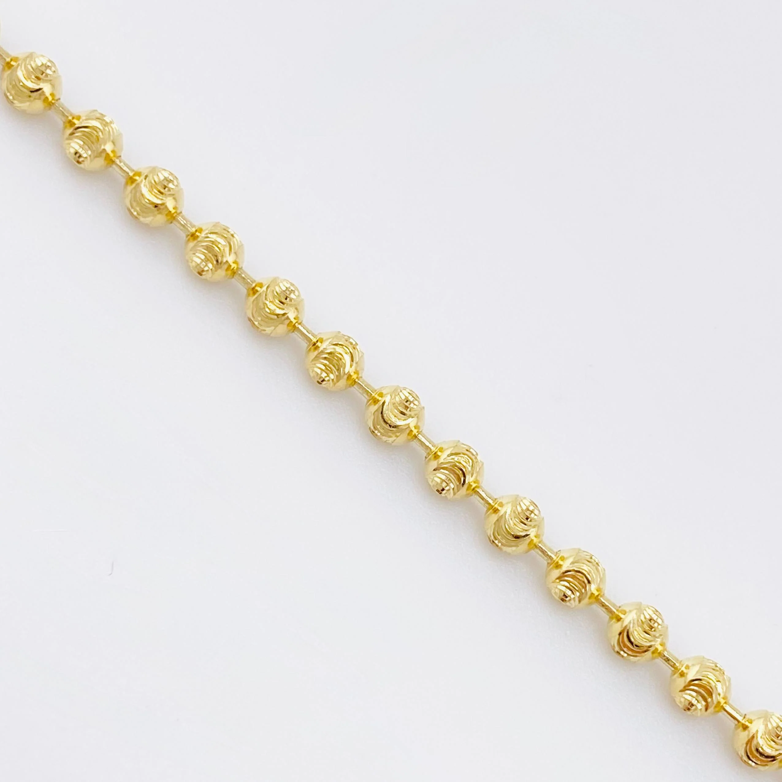Cadena Militar Media Luna Diamantada 28.3g / 28 in / 2.8mm Oro Amarillo 18K - Image 2