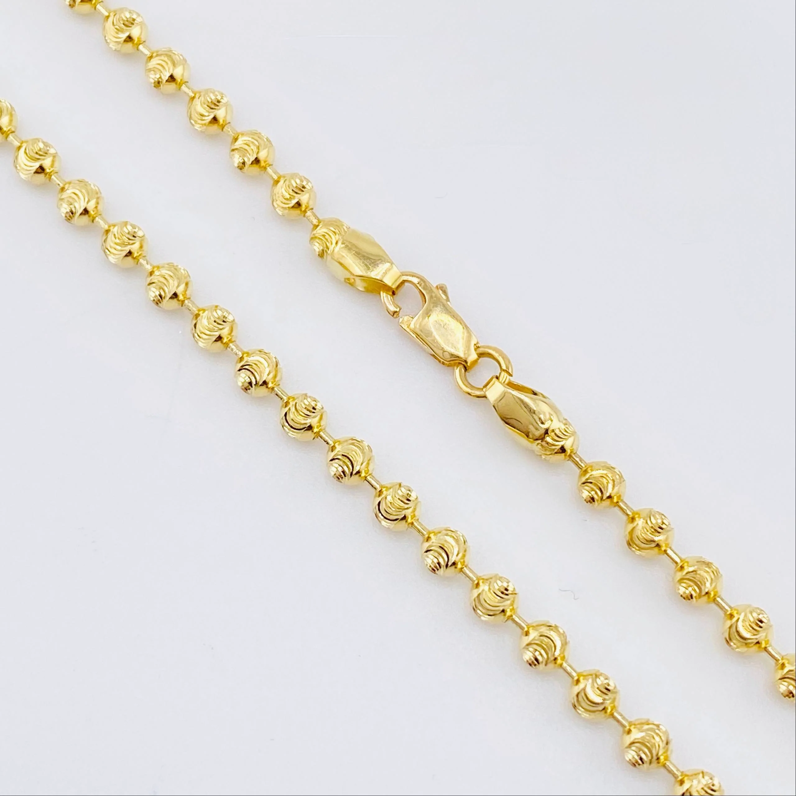 Cadena Militar Media Luna Diamantada 28.3g / 28 in / 2.8mm Oro Amarillo 18K - Image 3