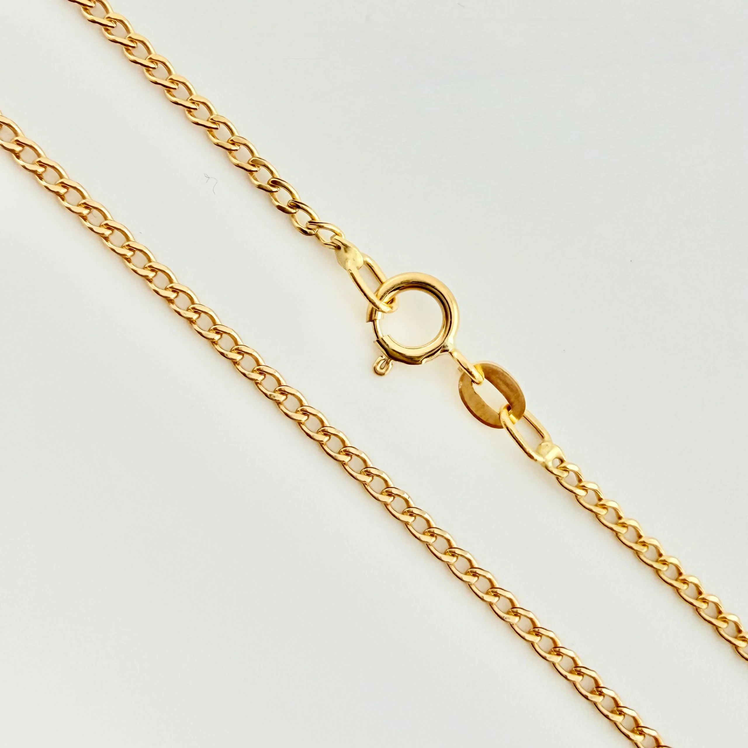 Cadena Mini Cubana 1.2gr / 17 3/4in / 1.4mm Oro Amarillo +1 18K © - Image 2