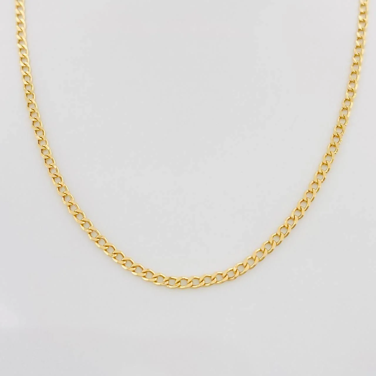 Cadena Mini Cubana 1.55g / 20 in / 1.4mm Oro Amarillo 18K