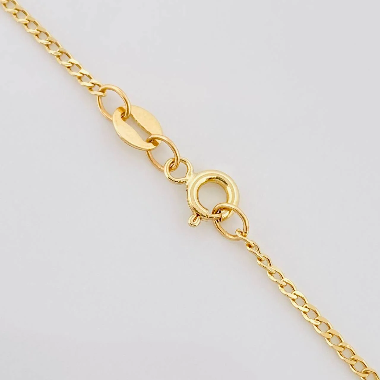Cadena Mini Cubana 1g / 16 in / 1.61mm Oro Amarillo 18K - Image 3