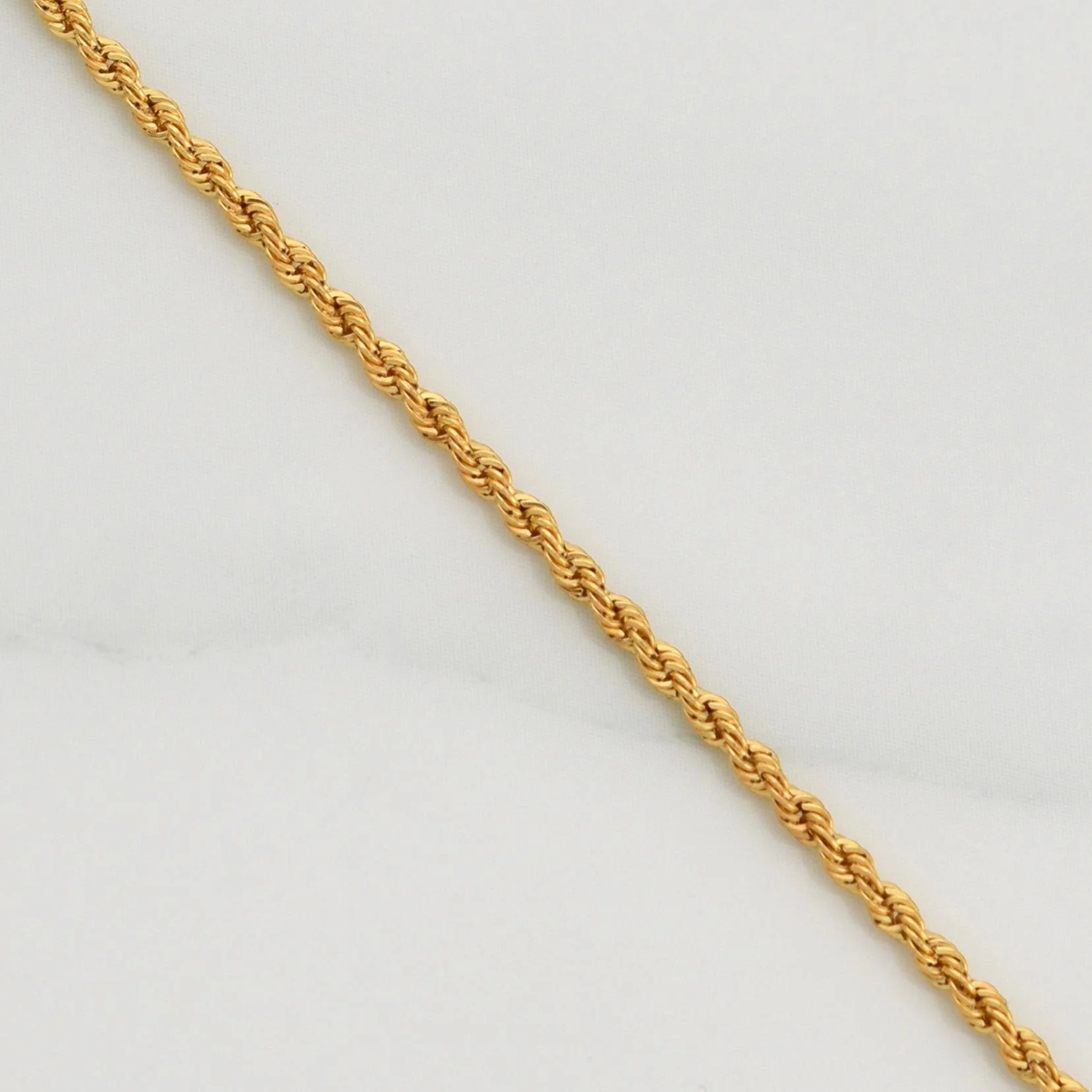 Cadena Mini Lazo 1.75gr / 19 3/4 in / 1.7mm Oro Amarillo +3 18K ! - Image 2