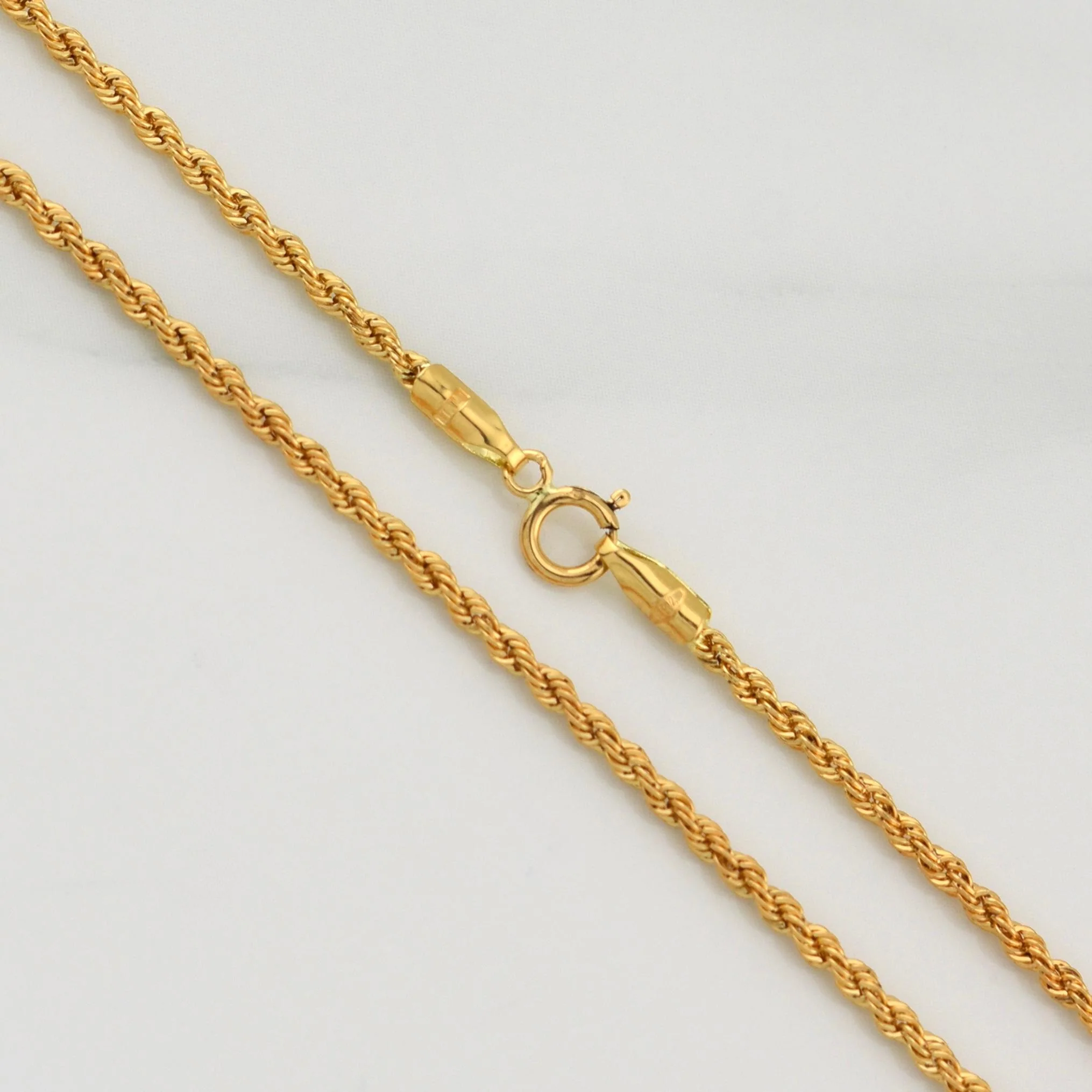 Cadena Mini Lazo 1.9gr / 23 3/4 in / 1.65mm Oro Amarillo +3 18K ! - Image 3