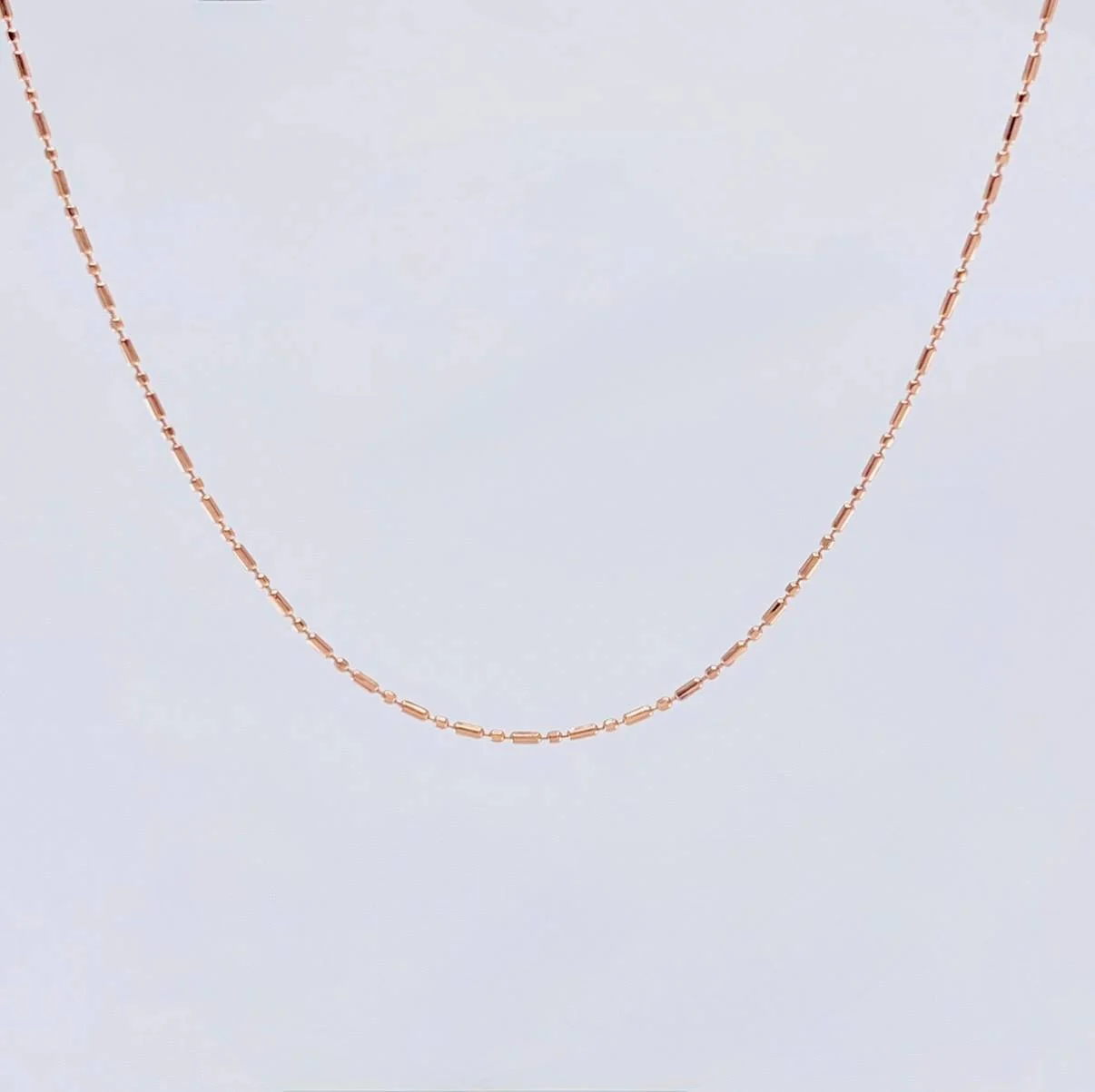 Cadena Morse 1.65g / 20 in / 0.8mm Oro Rosa 18K - Image 2