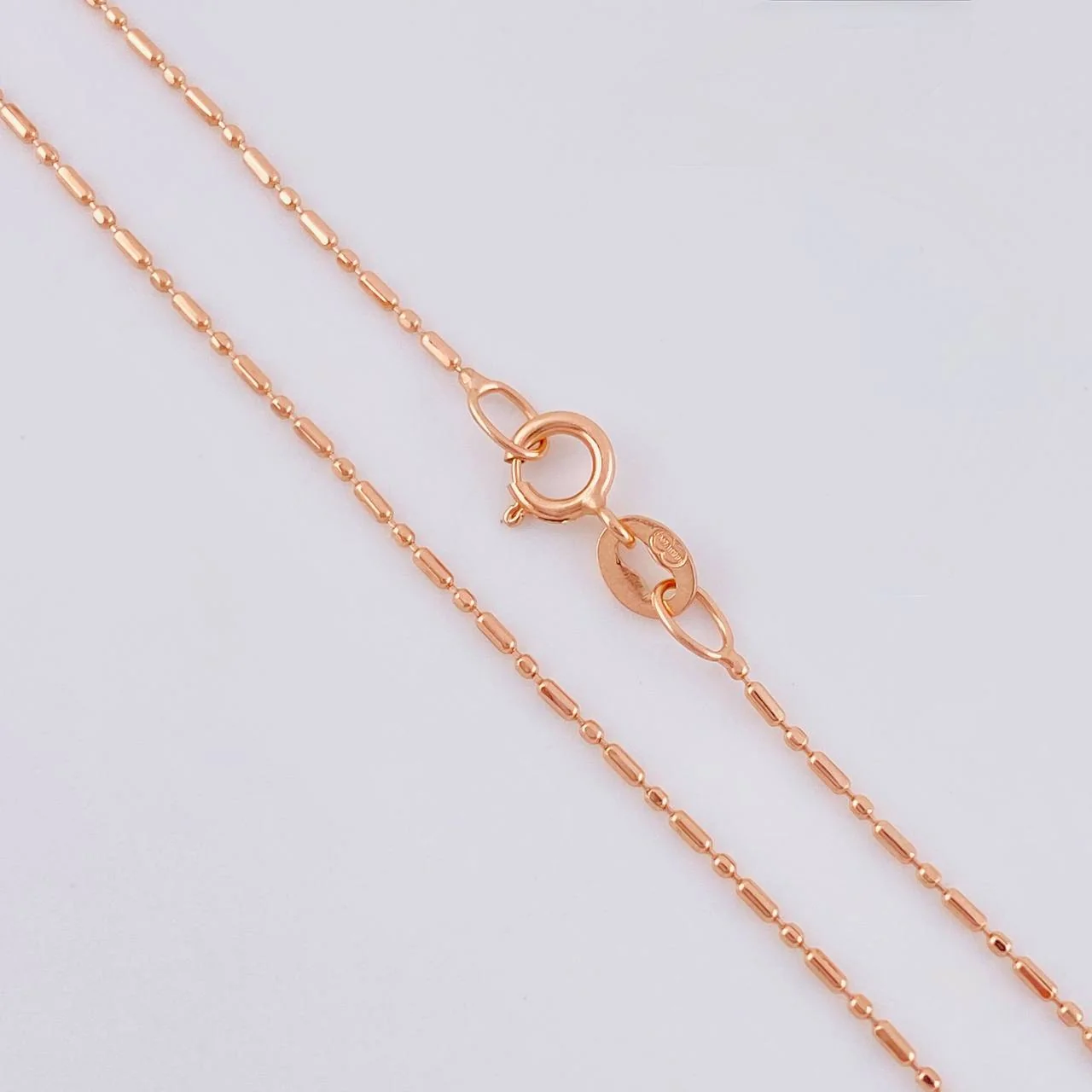 Cadena Morse 1.65g / 20 in / 0.8mm Oro Rosa 18K - Image 4