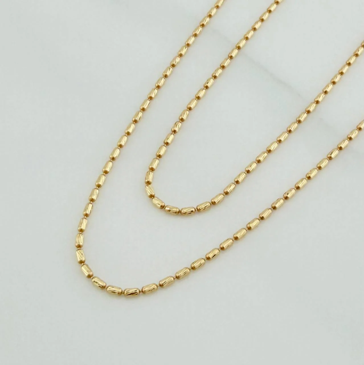 Cadena Morse 2g / 18 in / 0.8mm Oro Amarillo +3 18K & - Image 4