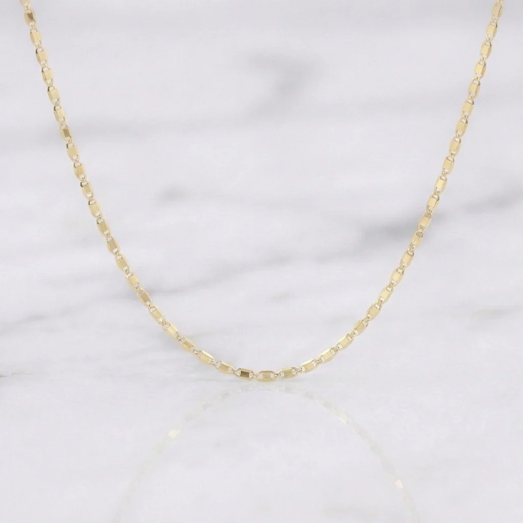 Cadena Plana 1.2 g / 17 1/2 in / 1.25 mm Oro Amarillo 18K