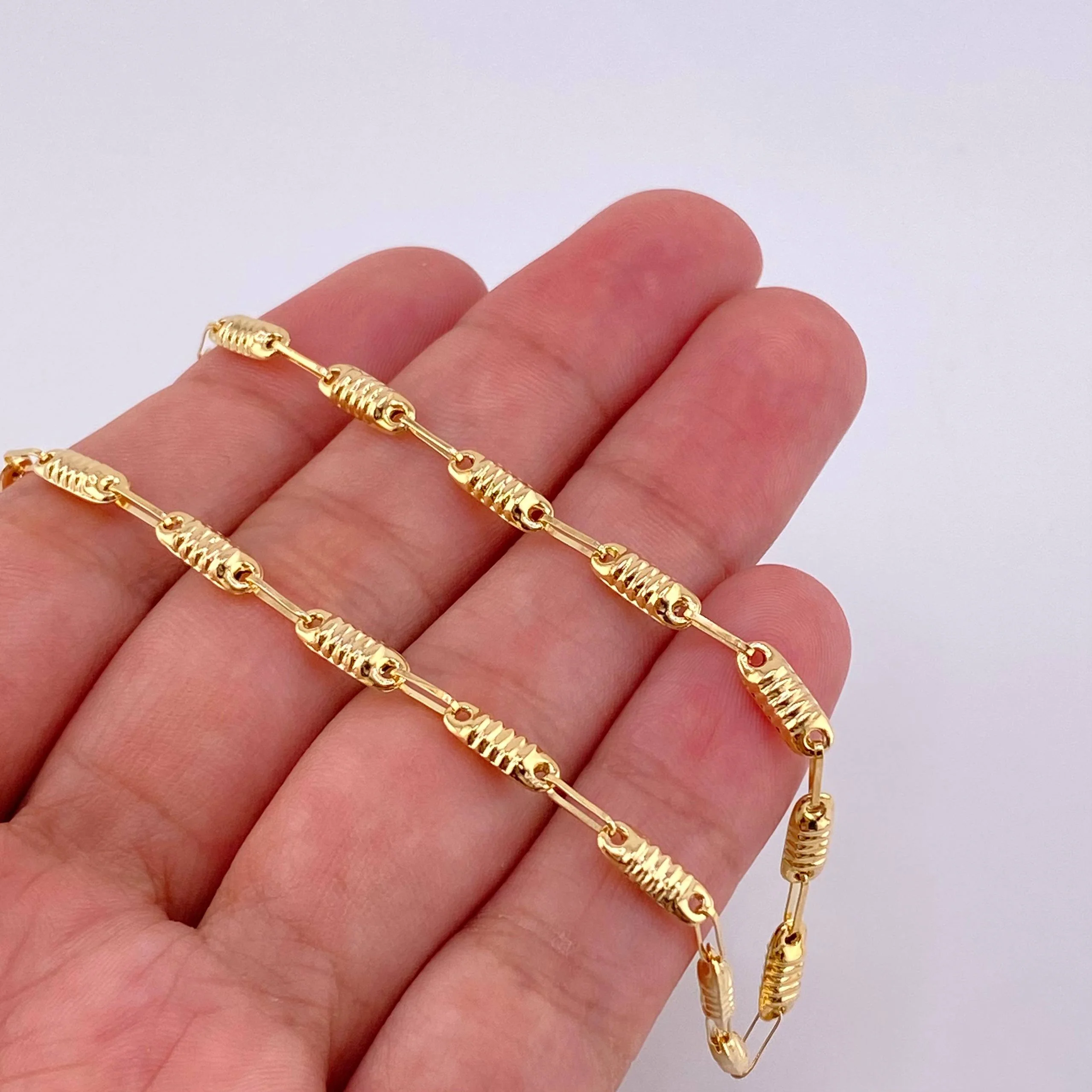 Cadena Rustica Barril 6.5 g / 23 1/2 in / 3.3 mm Oro Amarillo 18K - Image 5