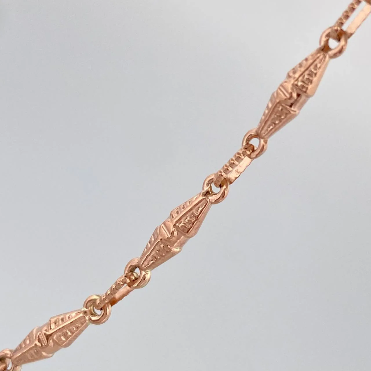 Cadena Rustica Dubai 12.05gr / 28 in / 3.2mm Oro Rosa 18K & - Image 4