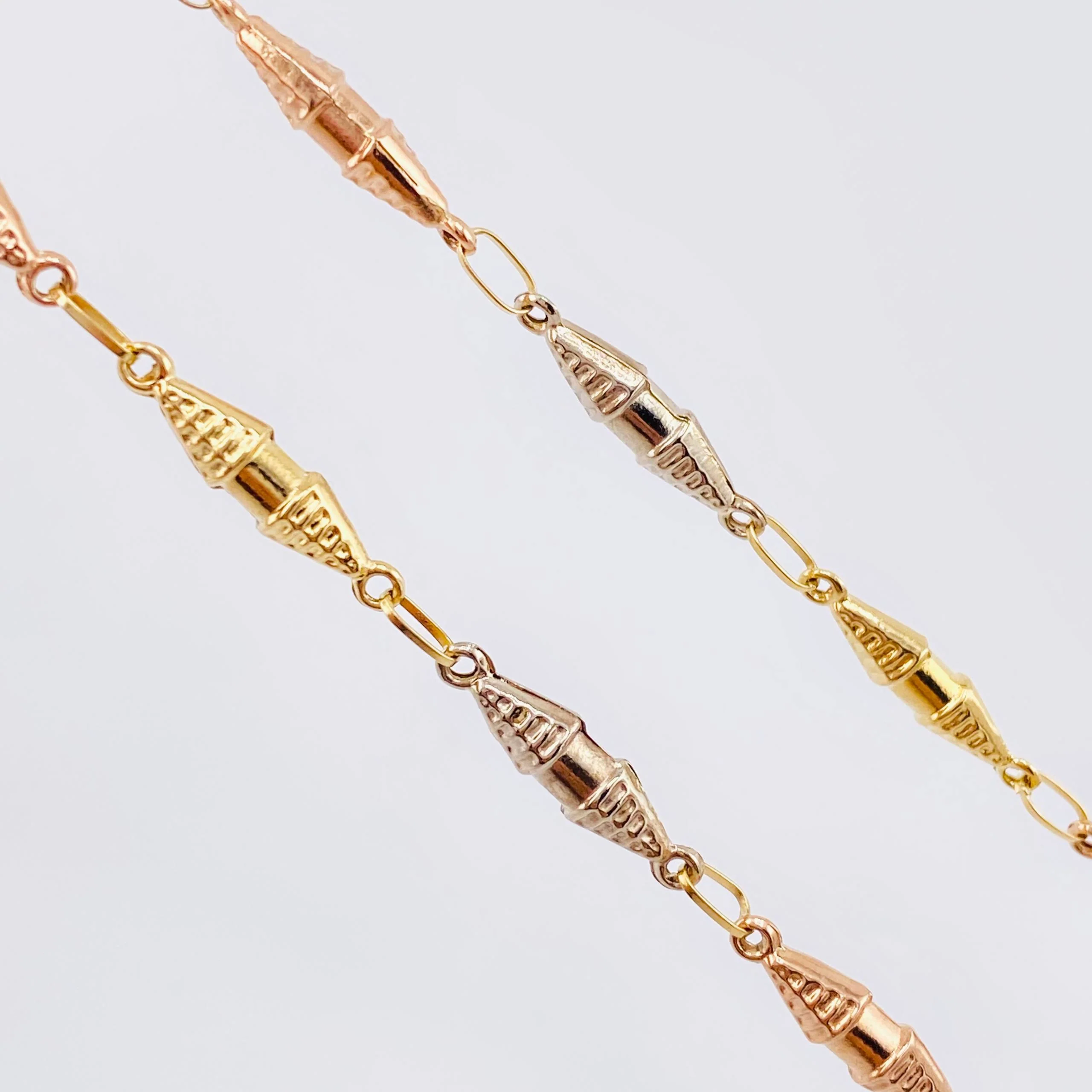 Cadena Rustica Dubai Texturizada 8.9gr / 24 1/2 in / 3.9mm Tres Oros 18K * - Image 3