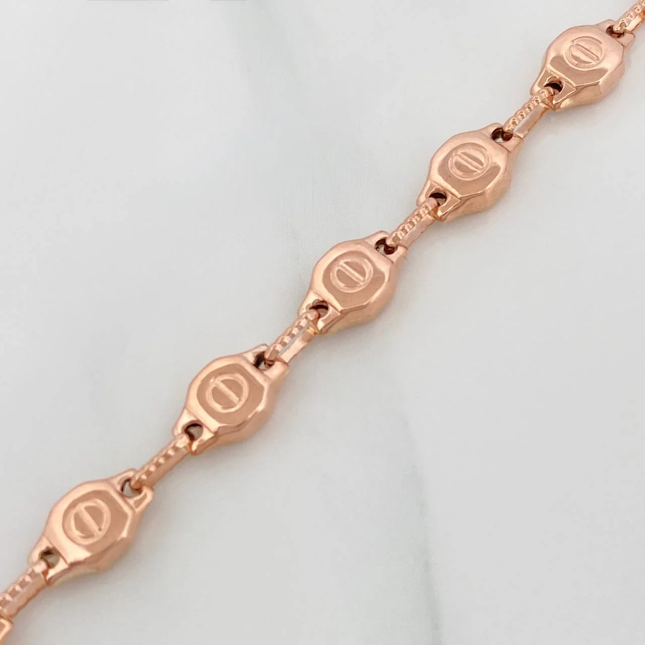 Cadena Rustica Tornillo 18.65gr / 28 1/2 in / 5.6mm Oro Rosa 18K & - Image 4