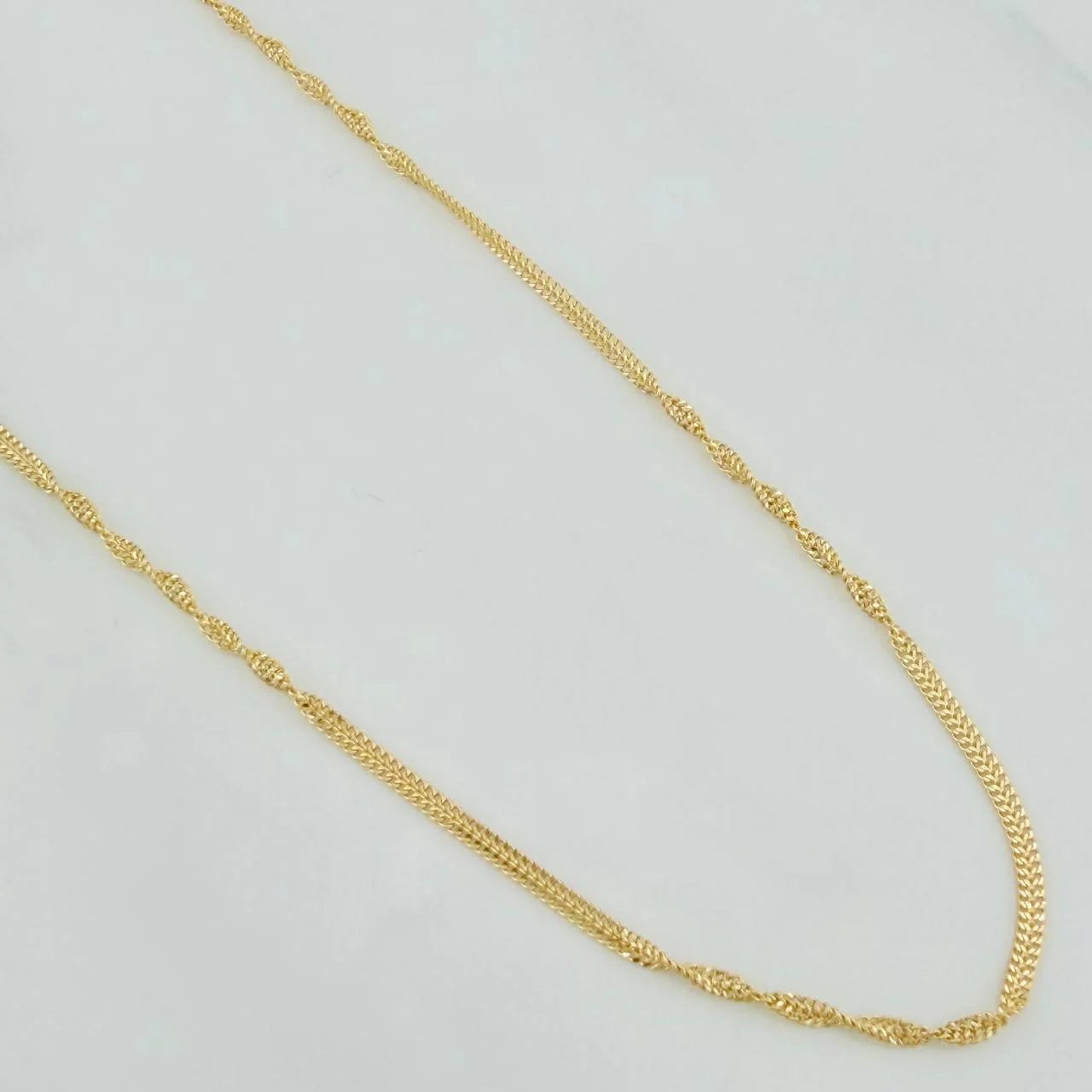 Cadena Sedusa Entorchada 1.65gr / 16 in / 1.15mm Oro Amarillo +3 18K &