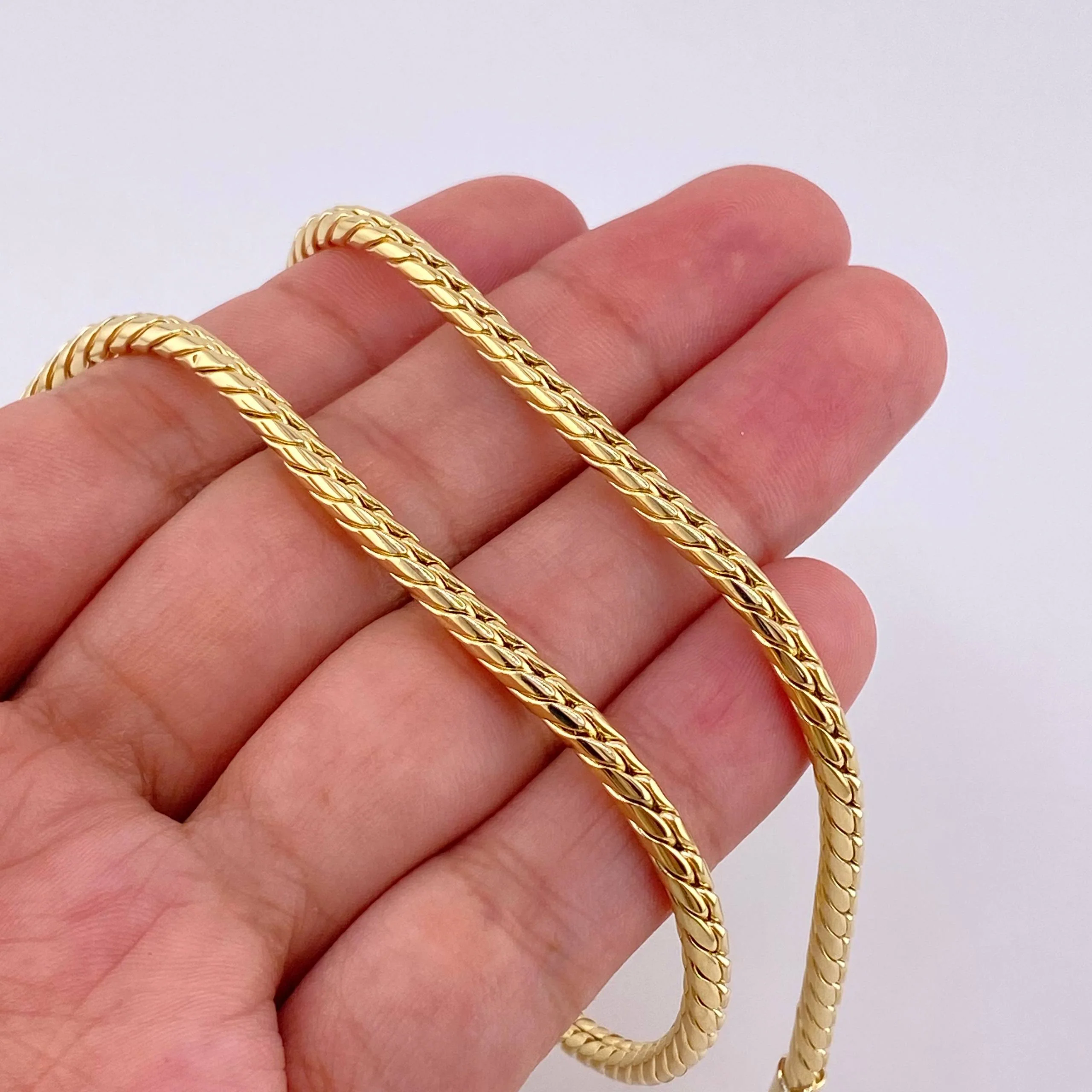 Cadena Serpiente 14.4g / 24 in / 3.3mm Oro Amarillo 18K - Image 5
