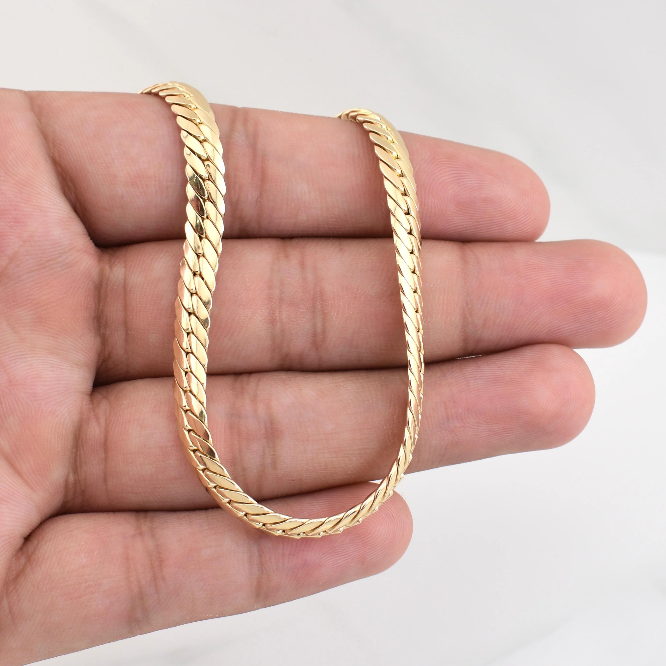 Cadena Serpiente 9.25 g / 23 1/2 in / 5.7 mm Oro Amarillo 18K - Image 4