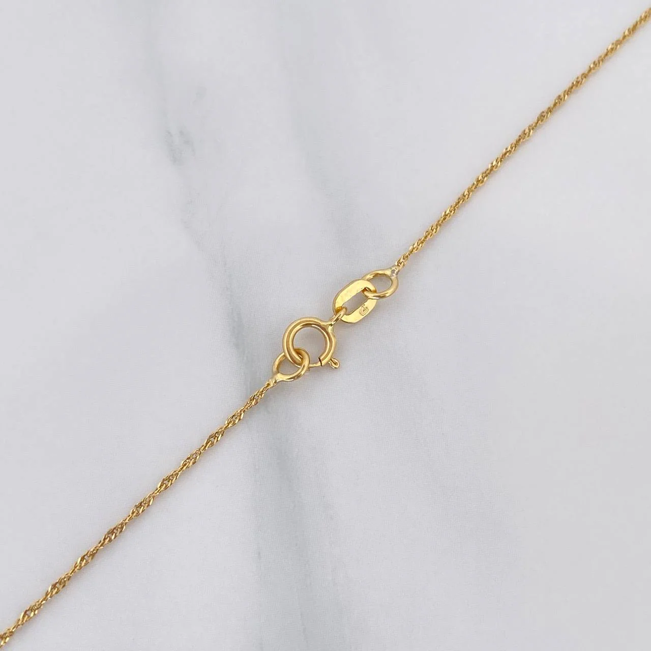 Cadena Singapur 0.9 g / 15 3/4 in / 0.7 mm Oro Amarillo 18K - Image 3