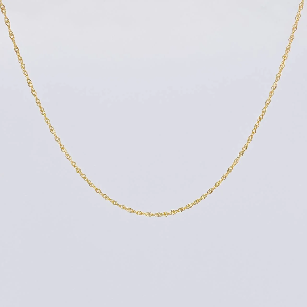 Cadena Singapur 0.9 g / 19 1/2 in / 1 mm Oro Amarillo 18K - Image 2