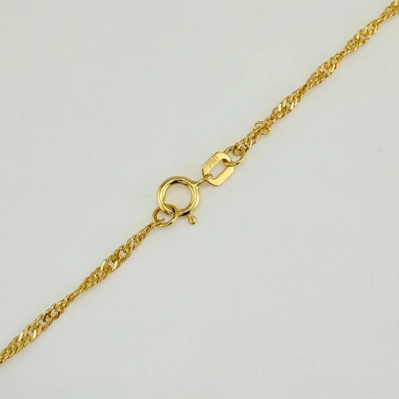Cadena Singapur 0.95gr / 19 3/4 in / 1mm Oro Amarillo +3 18K © - Image 2