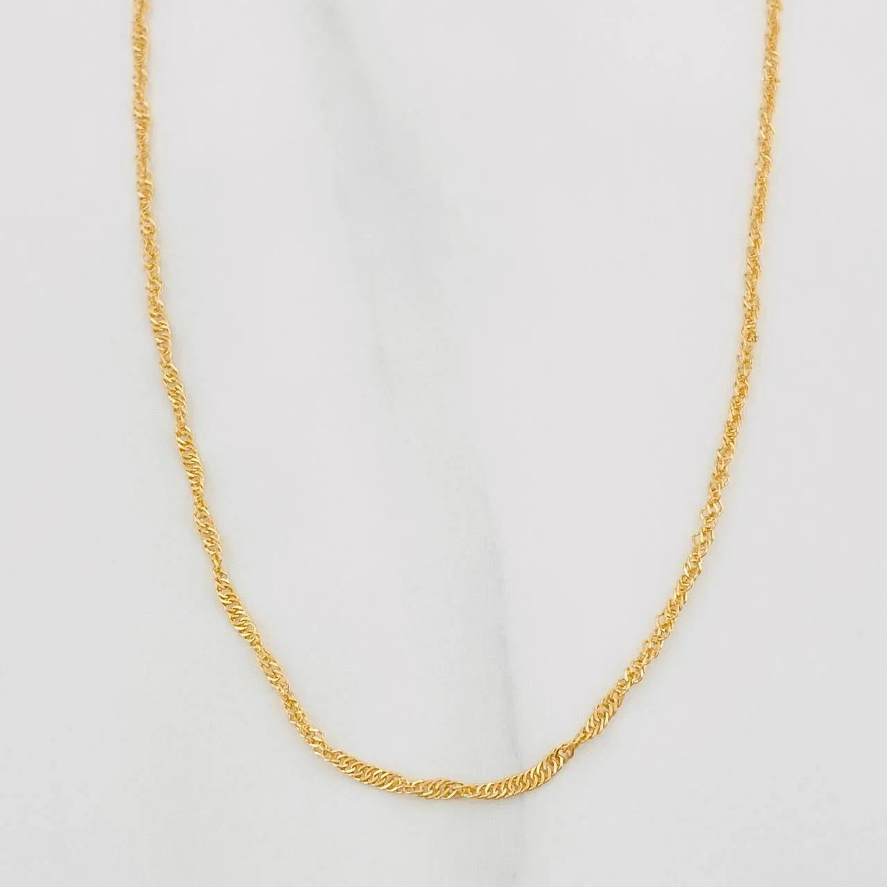 Cadena Singapur 1.3 g / 16 1/4 in / 1.1 mm Oro Amarillo 18K
