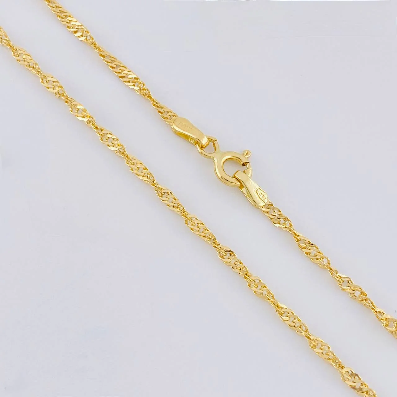 Cadena Singapur 1.6g / 20 in / 1.8mm Oro Amarillo 18K - Image 4