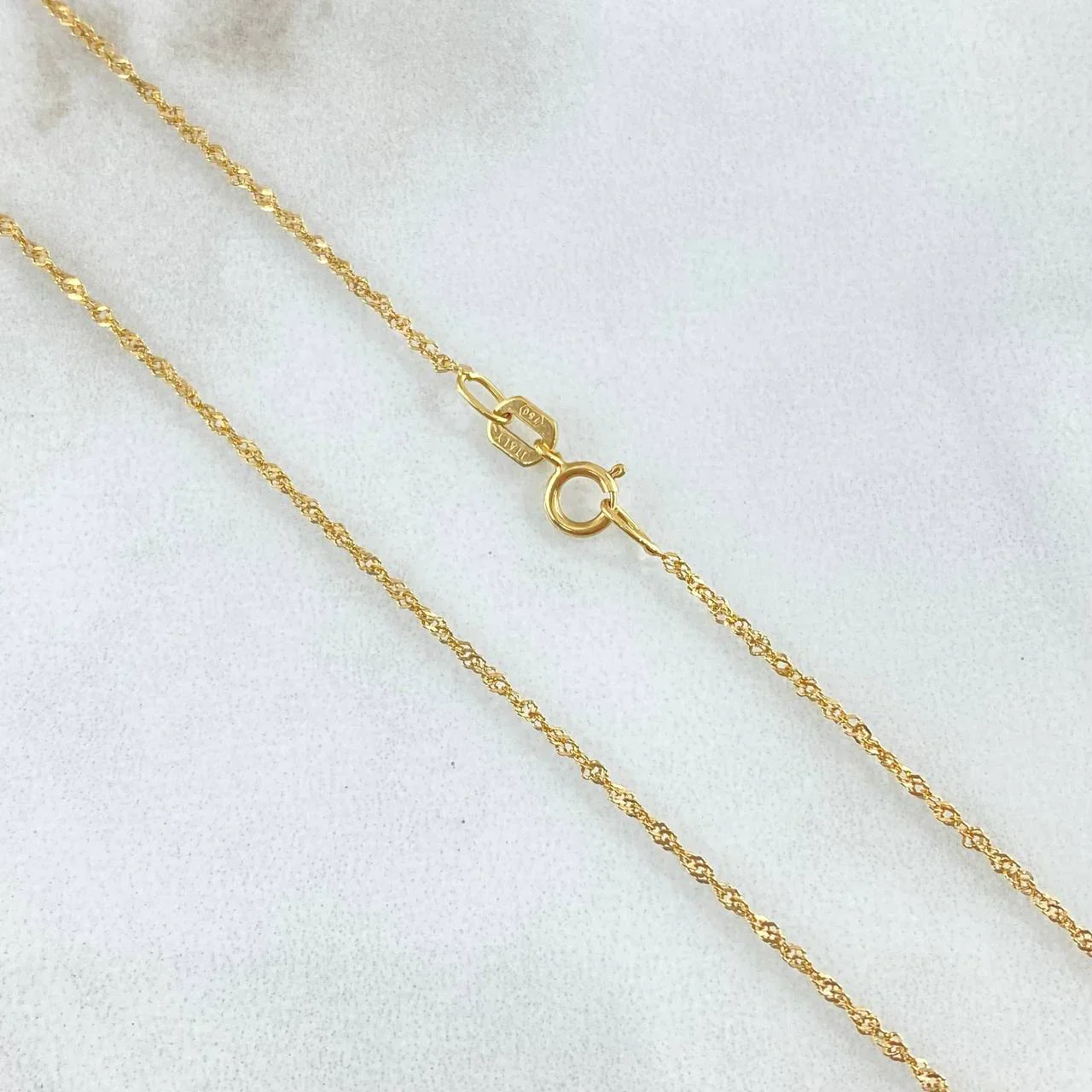 Cadena Singapur 1.9 g / 23 1/2 in / 1.9 mm Oro Amarillo 18K - Image 3