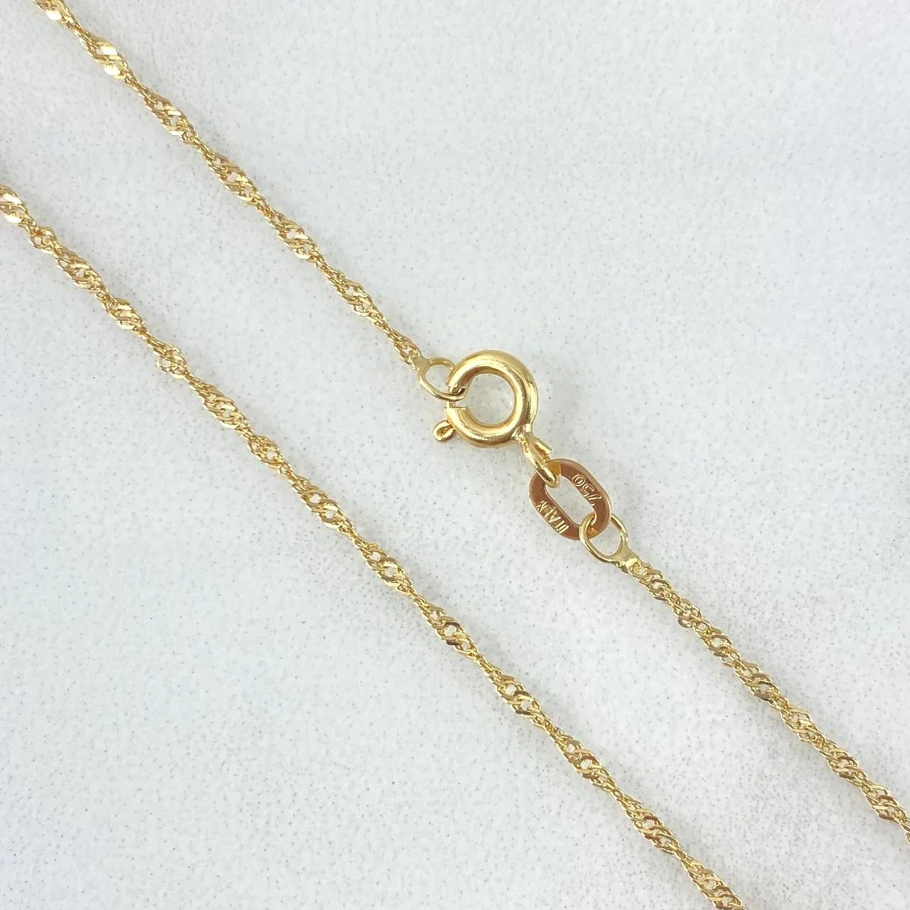 Cadena Singapur 2.1g / 18 in / 1.5mm Oro Amarillo 18K - Image 3