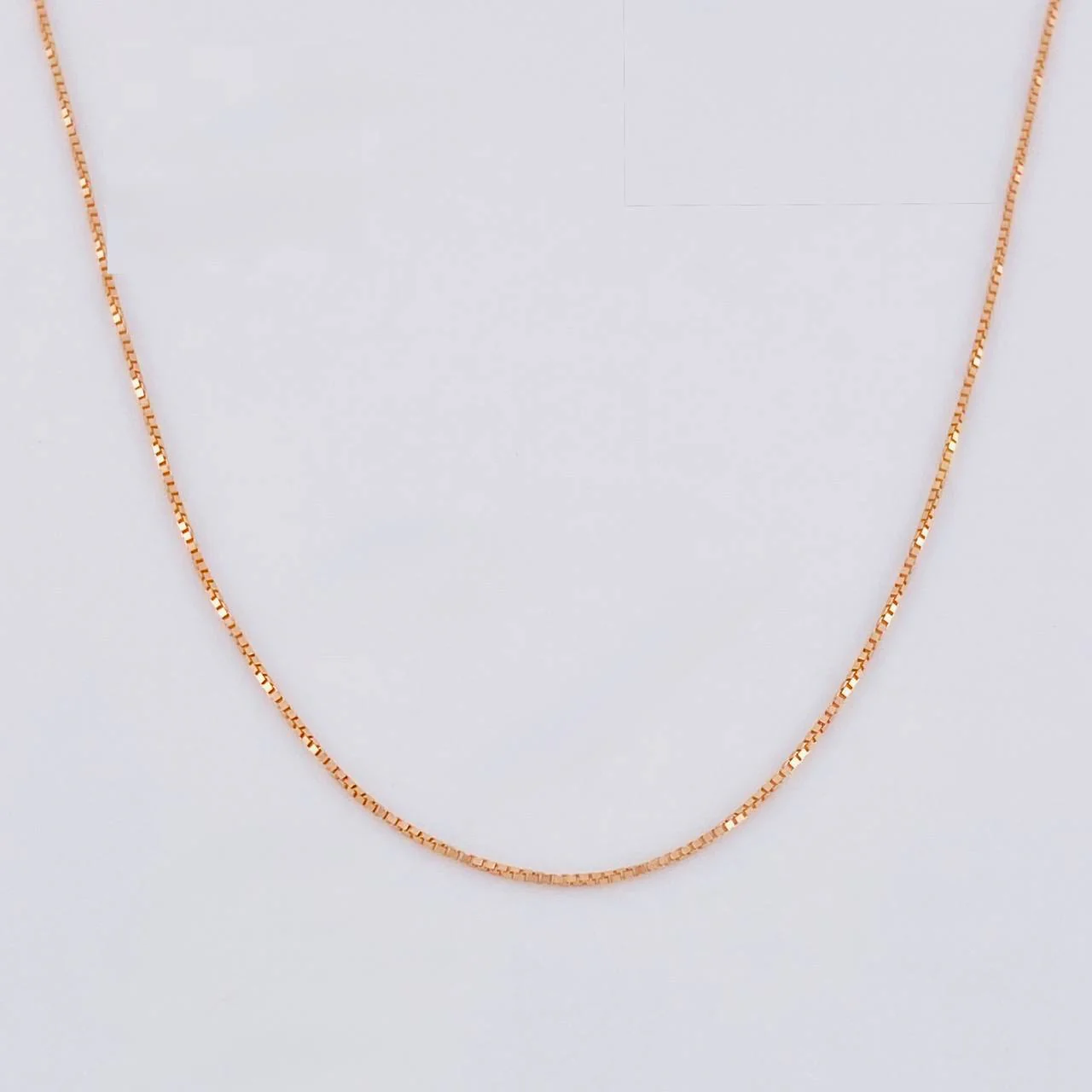 Cadena Veneciana 1.05g / 20 in / 0.8mm Oro Rosa 18K