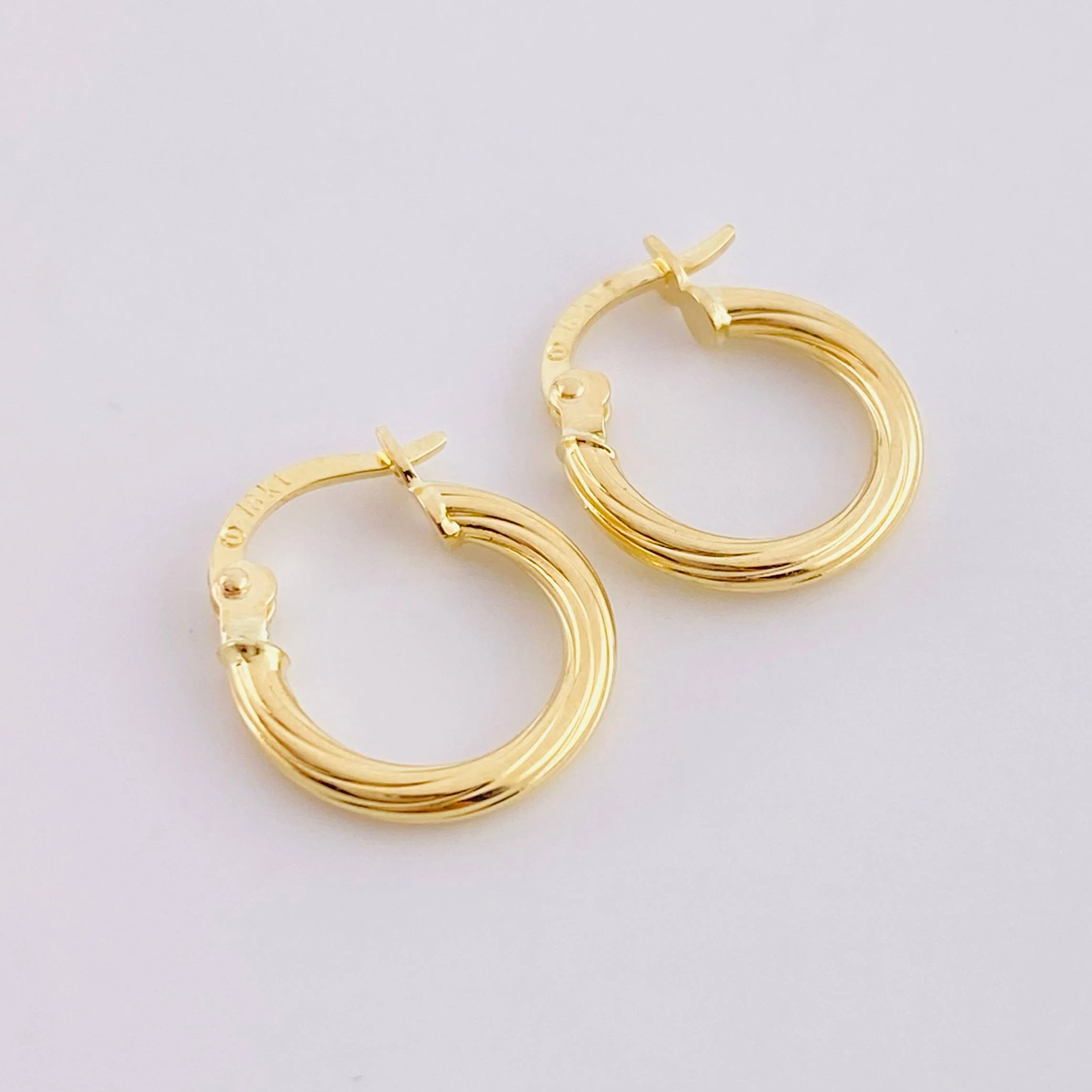 Candongas Arielle 1.05g / 1/2 in Oro Amarillo 18K - Image 2
