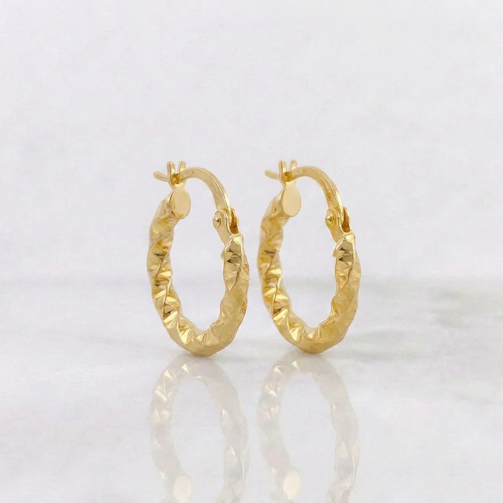 Candongas Carlota 1.5 g / 3/4 in Oro Amarillo 18K